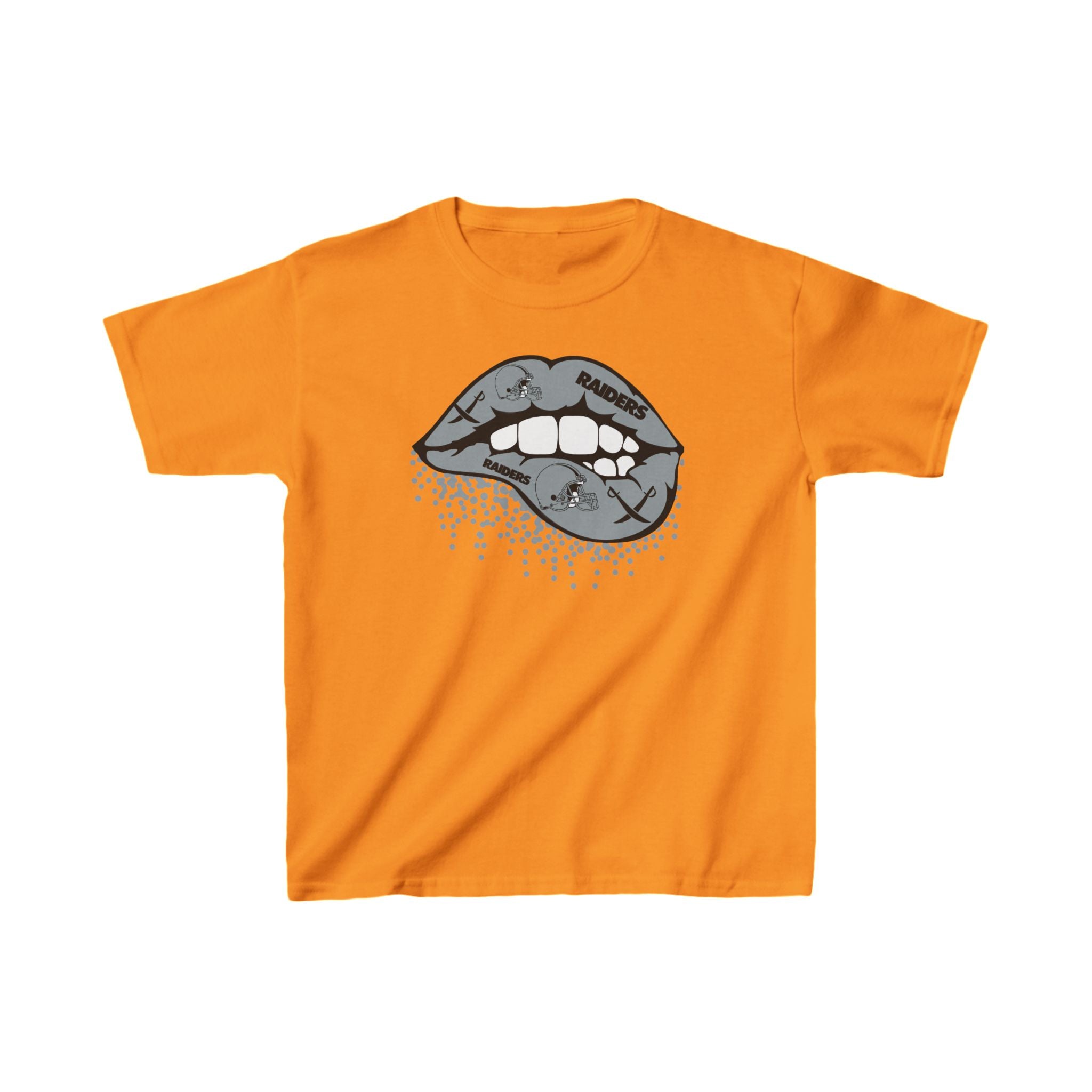 Lip Bite Raiders Shirt for Kids, Gift Fan Sports Shirt, Children Shirt Clothing, Youth Team Game Day Shirt, Unisex Shirt