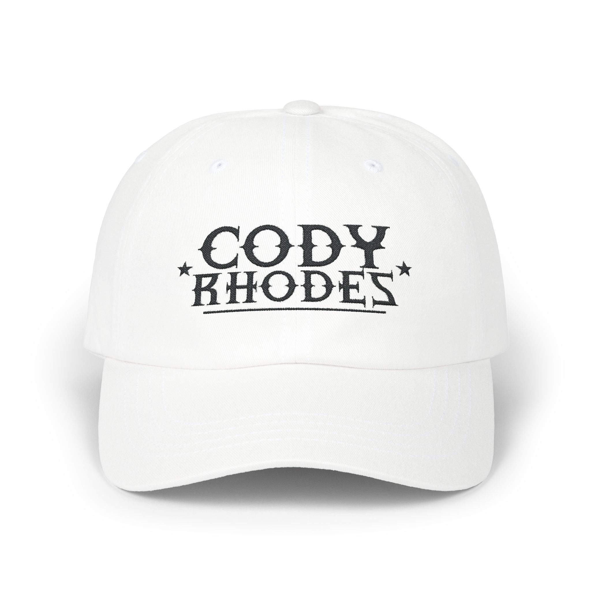 Cody Rhodes Black Text Graphic Design, Sports Fan, Wrestling Dad Cap for Her and Him - Unisex Classic