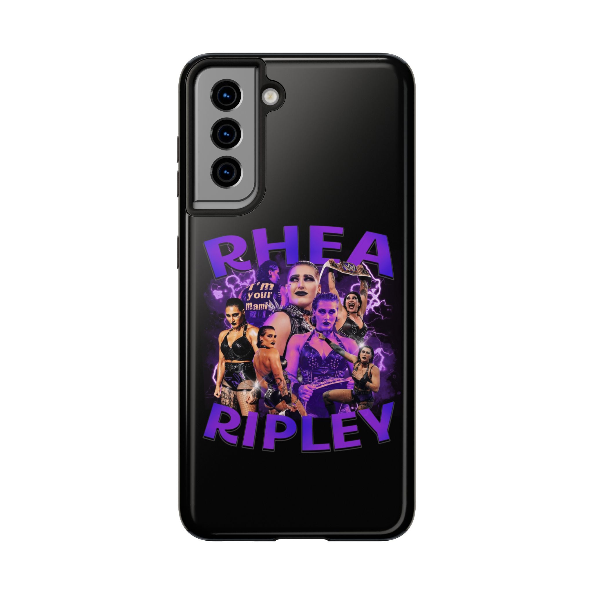 Rhea Ripley Graphic Portrait Design, iPhone and Samsung Case Cool Graphic Sports Fan Phone Case