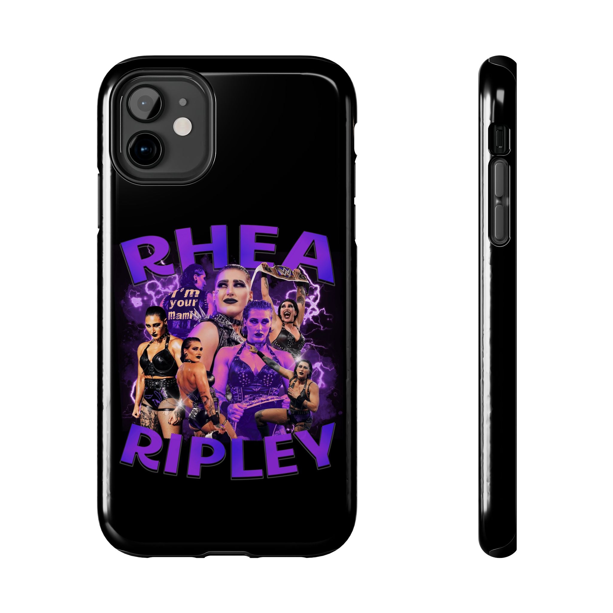 Rhea Ripley Graphic Portrait Design, iPhone and Samsung Case Cool Graphic Sports Fan Phone Case