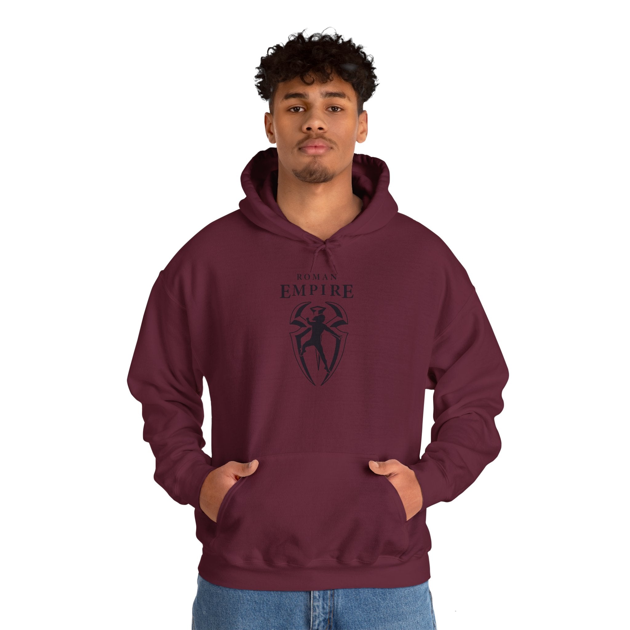 Roman Empire Roman Reigns Graphic Hoodies, Gift for Her - Gift for Him, Sports Fan Wrestling Unisex Hooded Sweatshirt, Casual Outwear