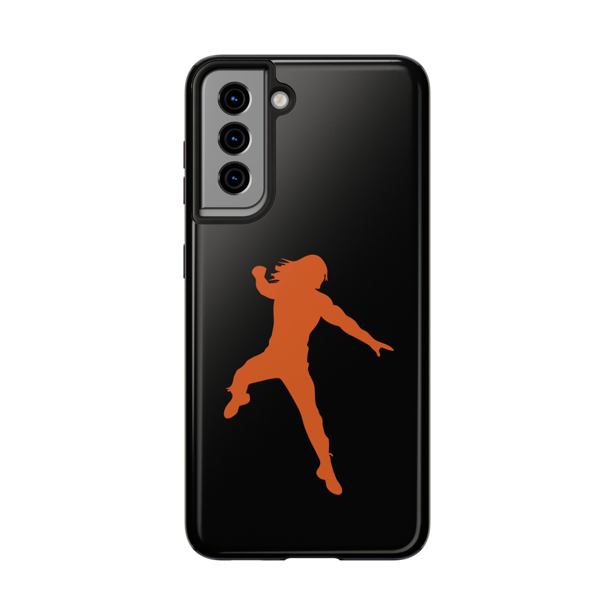 Roman Reigns Jump Orange Graphic Design, iPhone and Samsung Case Cool Graphic Sports Fan Phone Case