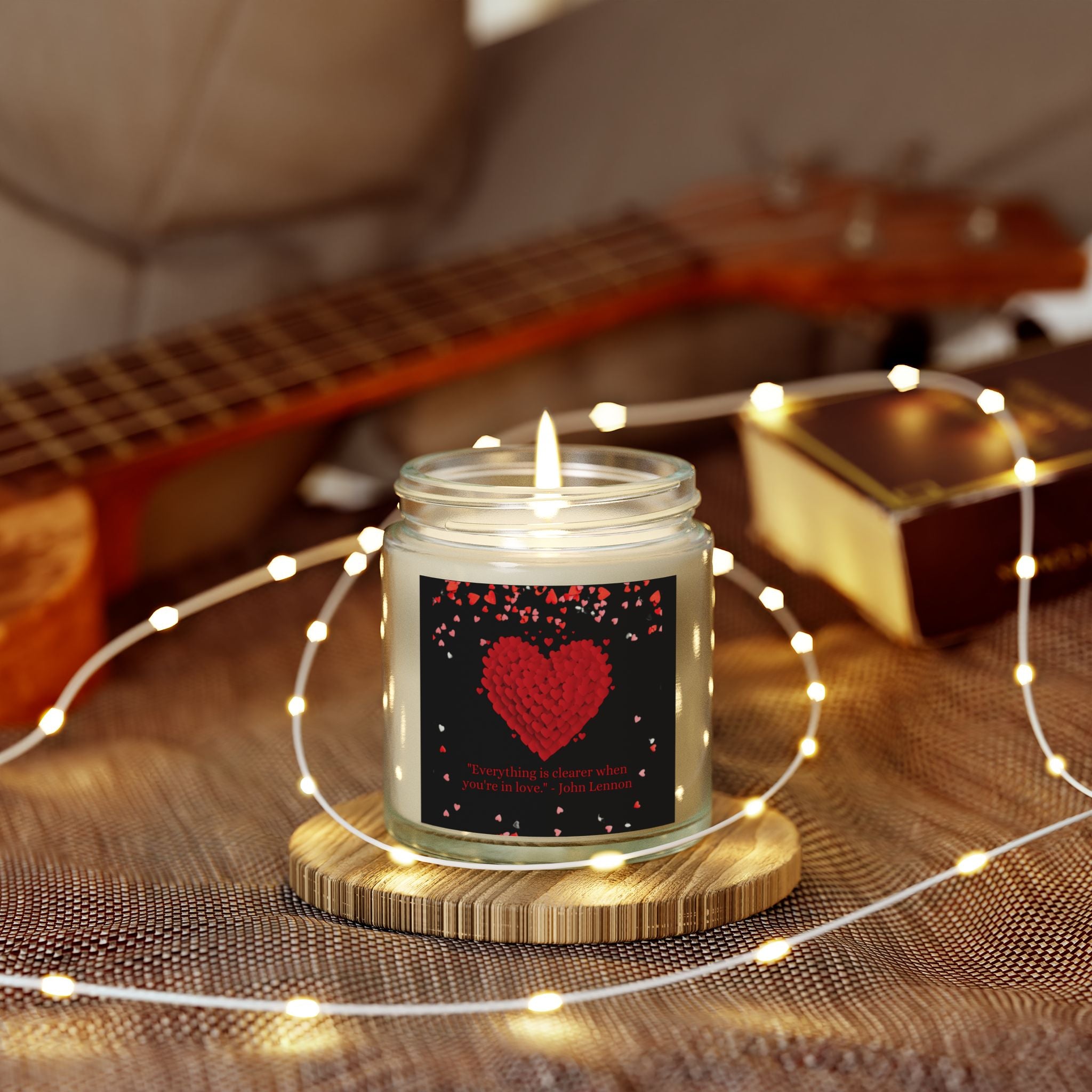 Red Hearts, Valentine's Day Candle, Scented Candles, Luxury Candles Gifts for Women, Stress Relief Luxury Aromatherapy Candles, Romantic Candle Valentines Day Gifts for Her