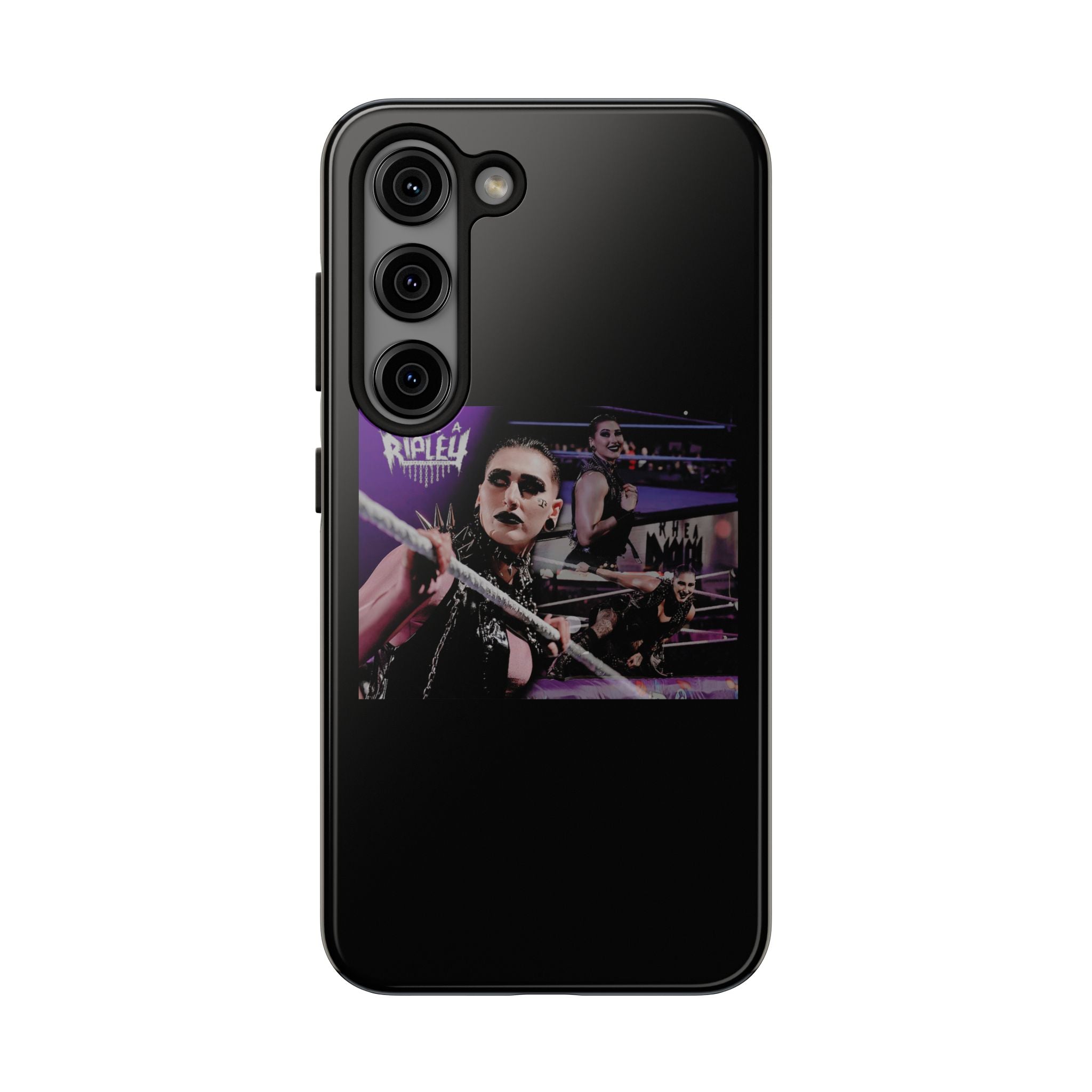 Rhea Ripley Wrap Graphic Portrait Design, iPhone and Samsung Case Cool Graphic Sports Fan Phone Case