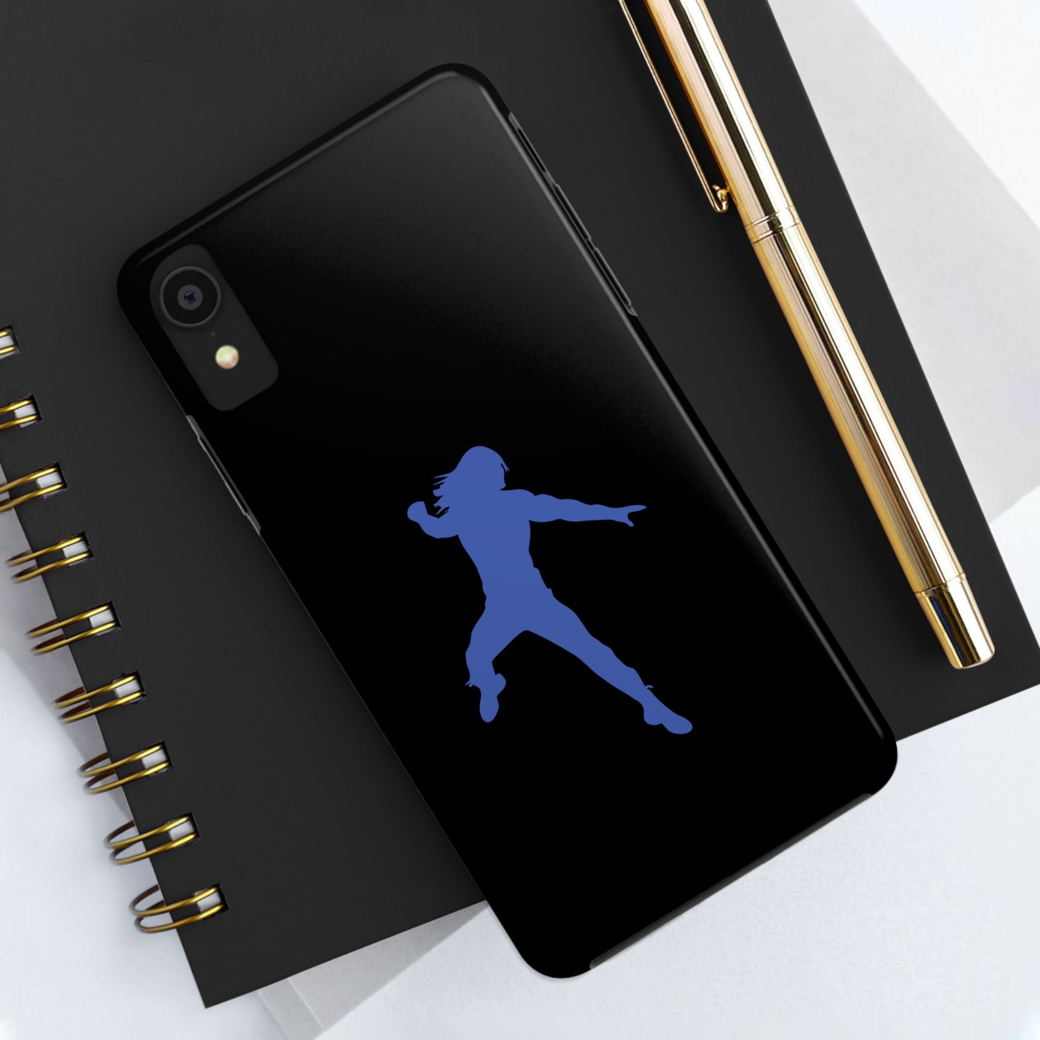 Roman Reigns Jump Blue Graphic Design, iPhone and Samsung Case Cool Graphic Sports Fan Phone Case