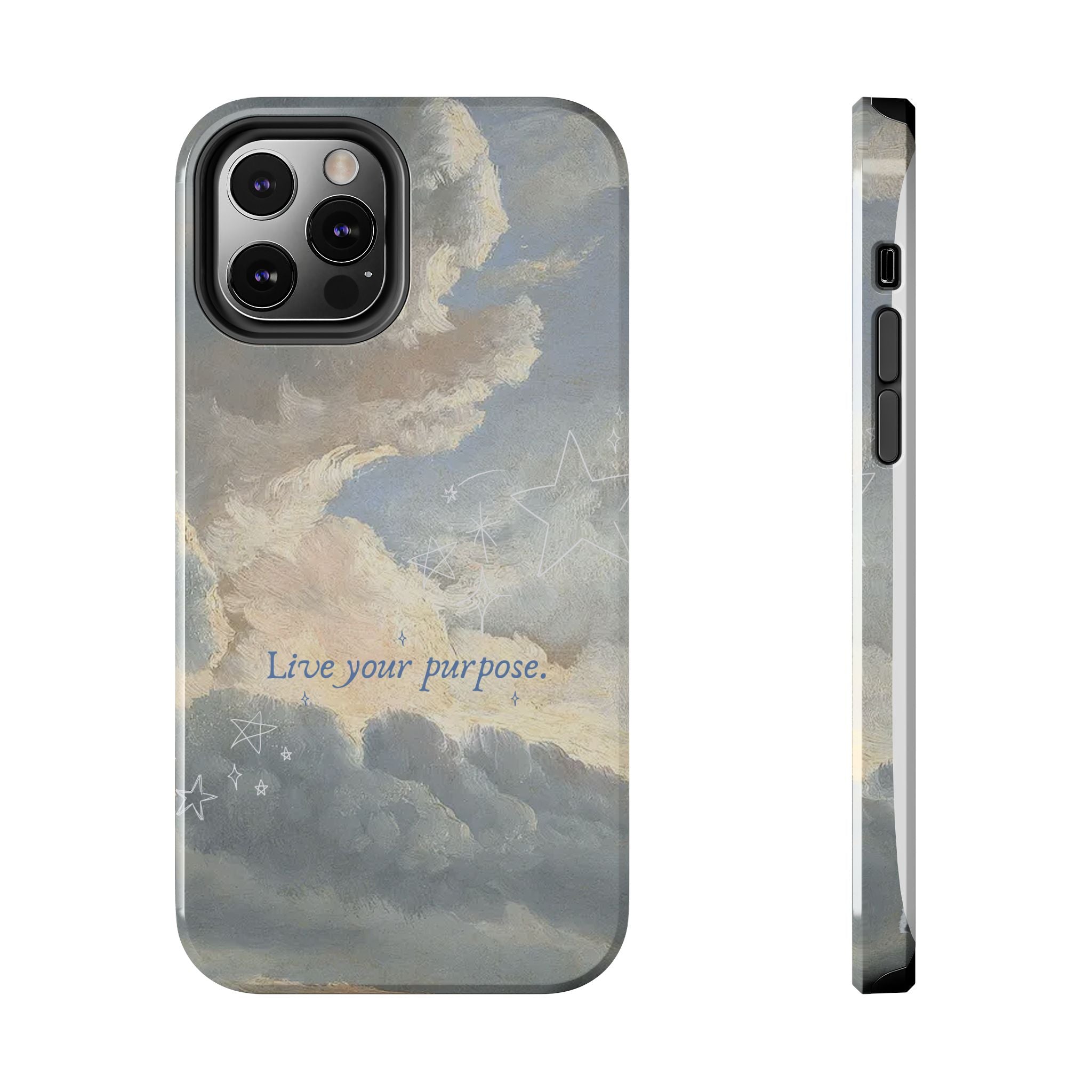 Live Your Purpose, Elegant Phone Cases, Stylish Phone Covers, Chic Phone Protectors, Fashionable Case for Her, Trendy Smartphone Accessories