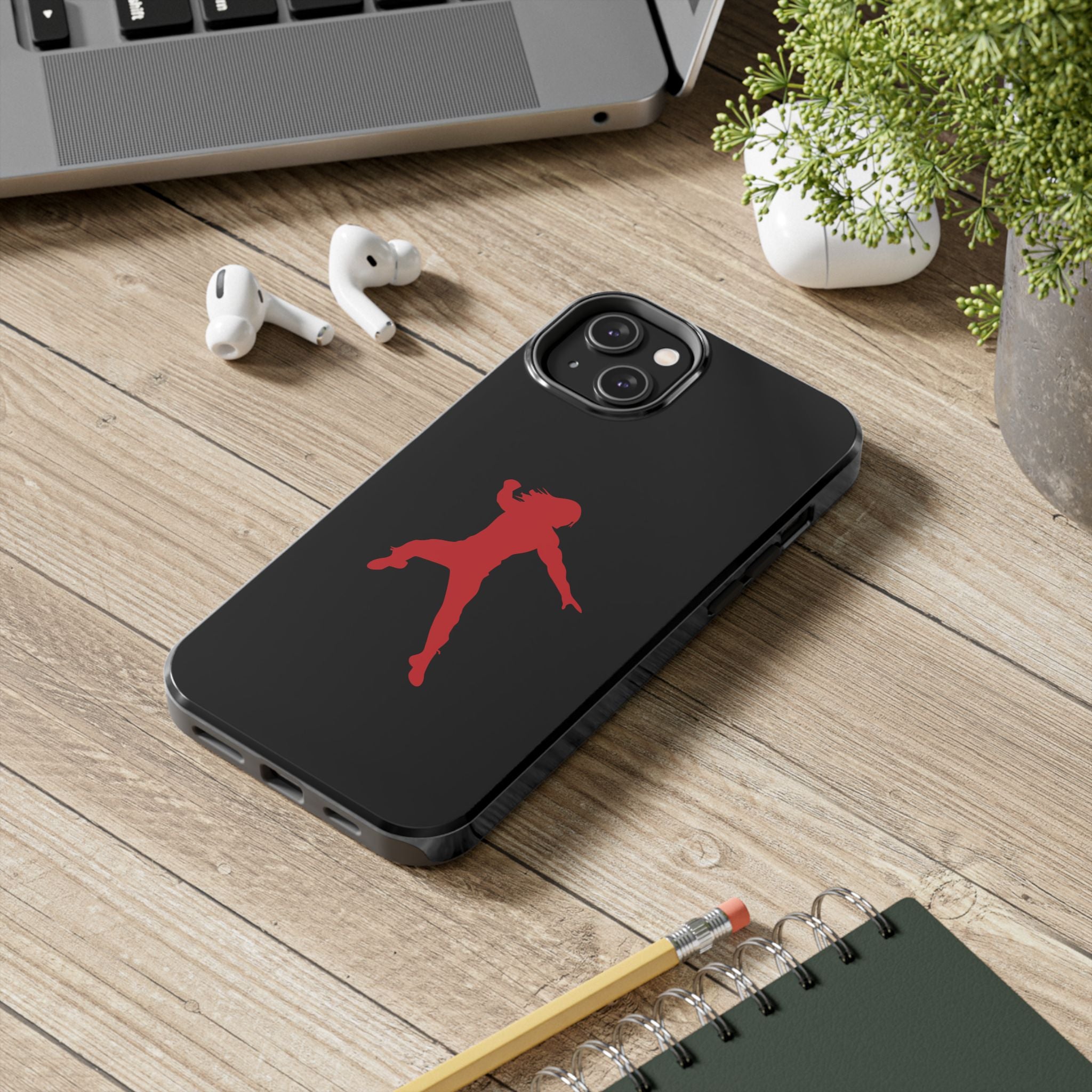 Roman Reigns Jump Red Graphic Design, iPhone and Samsung Case Cool Graphic Sports Fan Phone Case