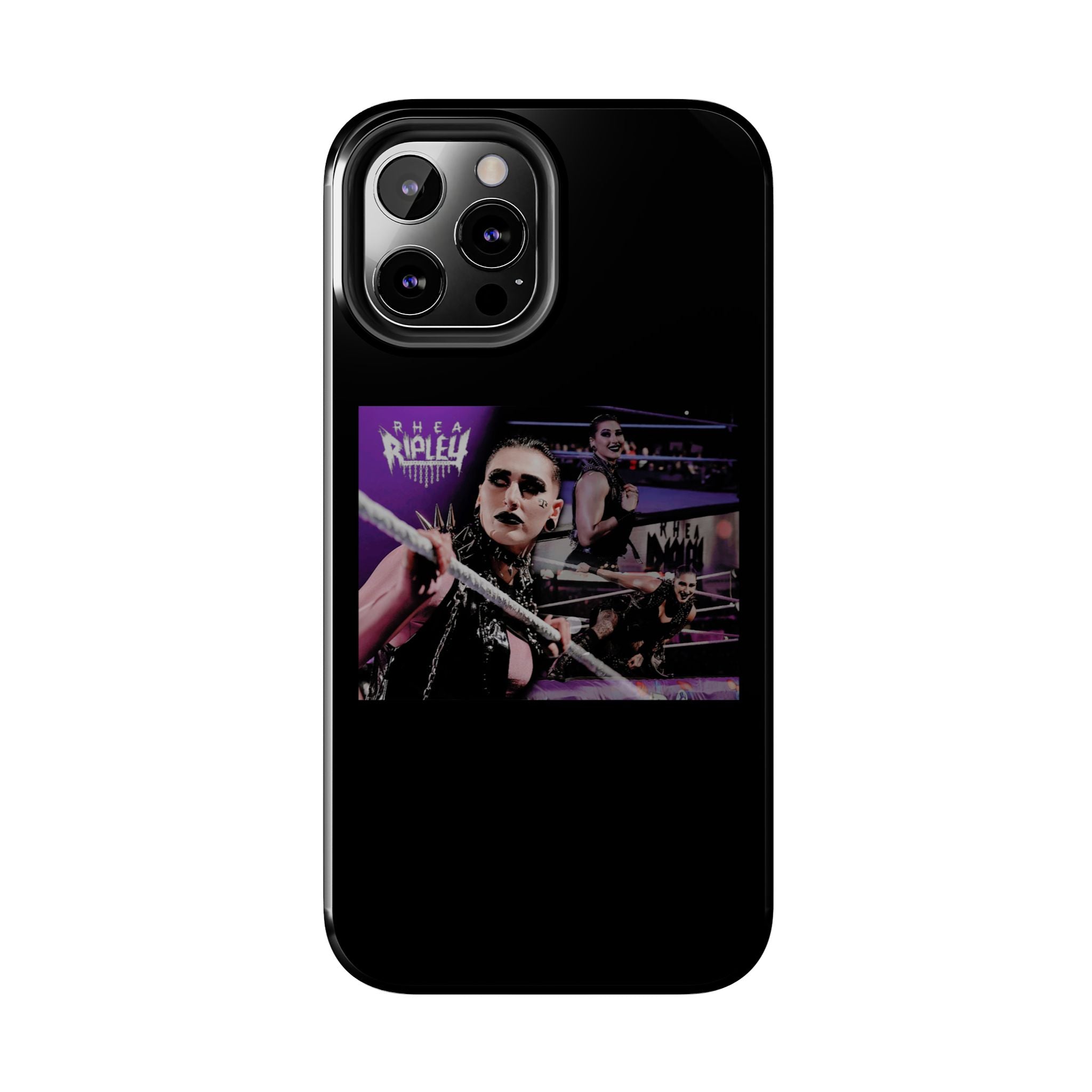 Rhea Ripley Wrap Graphic Portrait Design, iPhone and Samsung Case Cool Graphic Sports Fan Phone Case