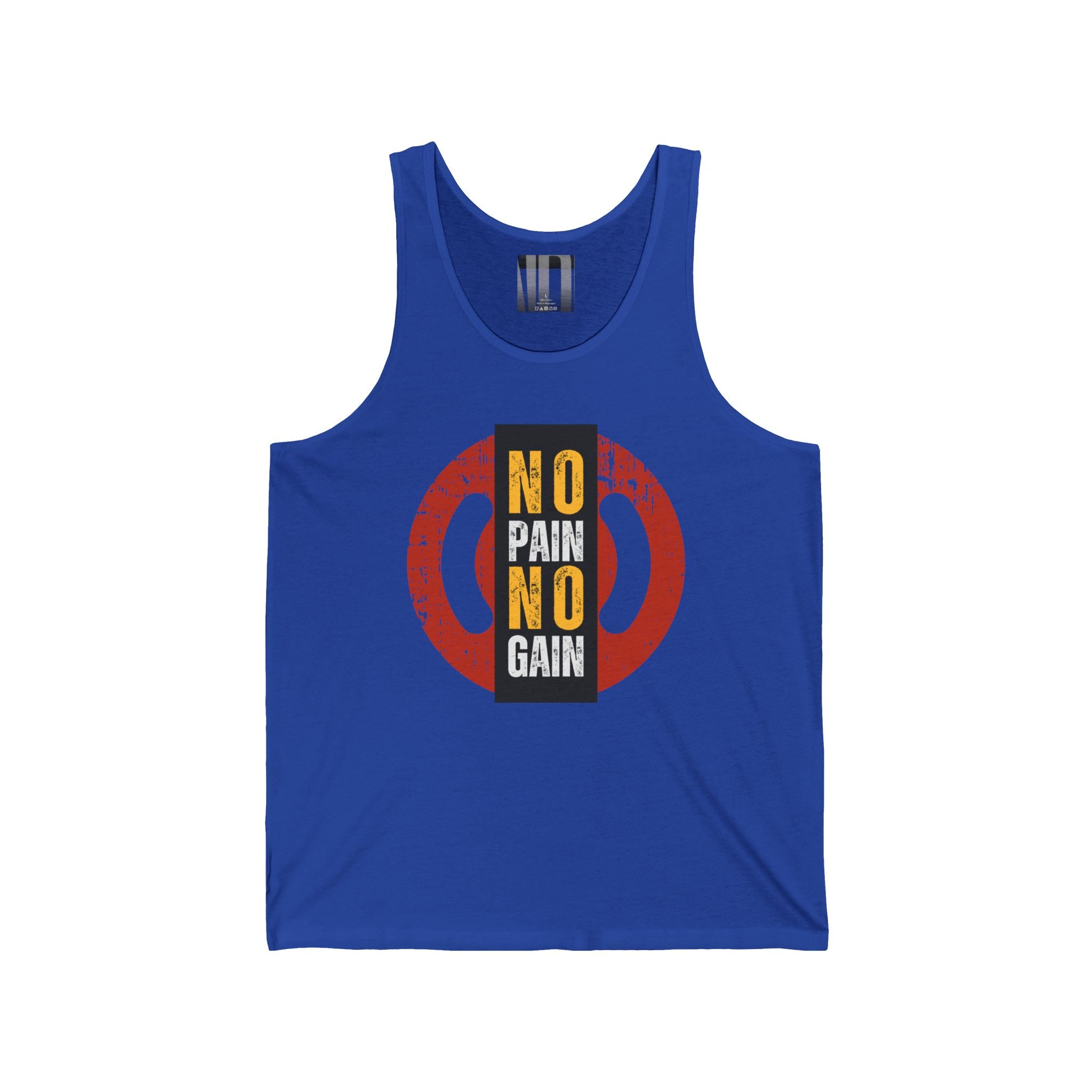 No Pain No Gain, Gym Dudes Tank Top, Workout Sleeveless Shirt, Fitness Muscle Tee, Athletic Unisex Jersey Tank, Bodybuilding Tank, Exercise Vest