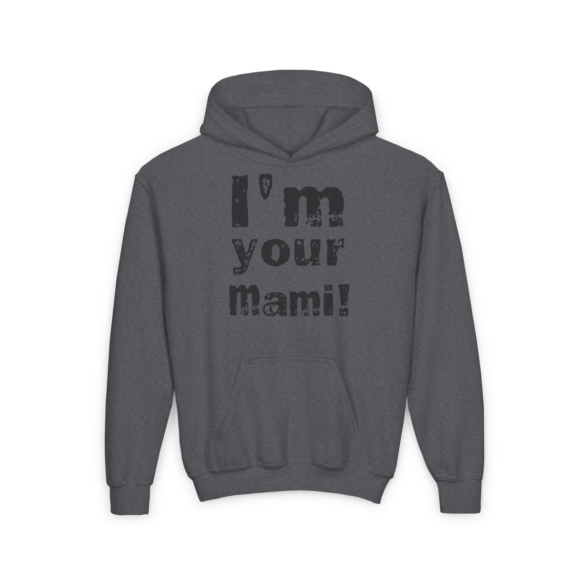 Black " I'm Your Mami " Rhea Ripley Shirt Design, Sports Fan Kids Hoodies - Youth Heavy Blend Hooded Sweatshirt, Unisex Wrestling Fan Hoodies, Gift for Her-Him, Casual Outwear