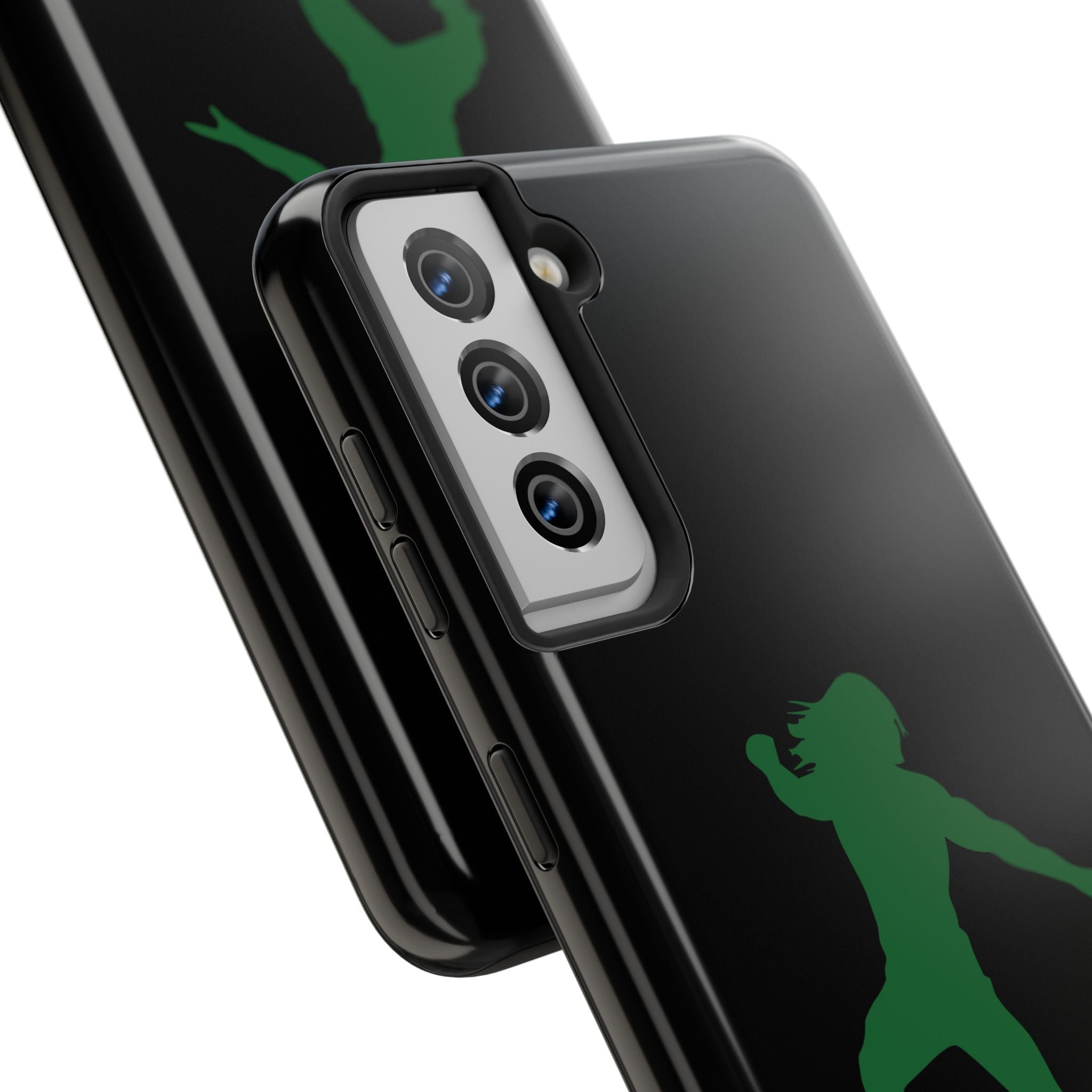 Roman Reigns Jump Green Graphic Design, iPhone and Samsung Case Cool Graphic Sports Fan Phone Case