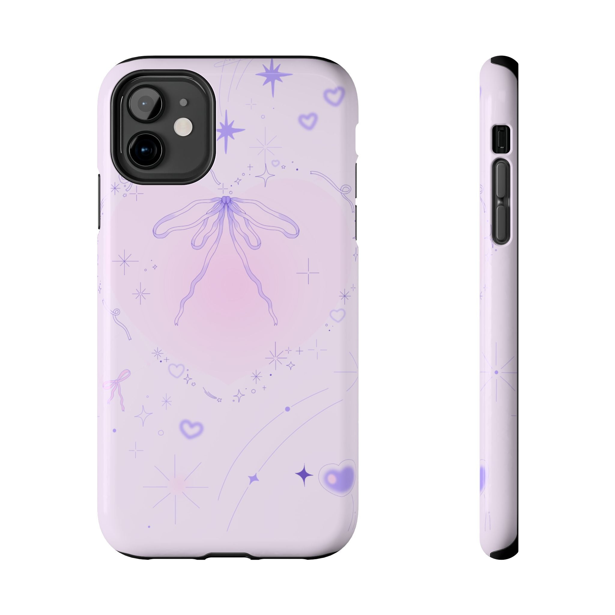 Pink Purple Delicate Fine Line Design, Elegant Phone Cases, Stylish Phone Covers, Chic Phone Protectors, Fashionable Case for Her, Trendy Smartphone Accessories