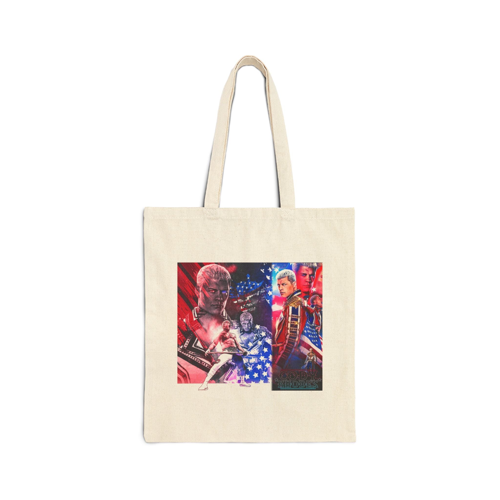 Cody Rhodes Portrait Graphic Design, Sports Fan Tote Bag, Unisex , Gift Tote Bag for Him-Her