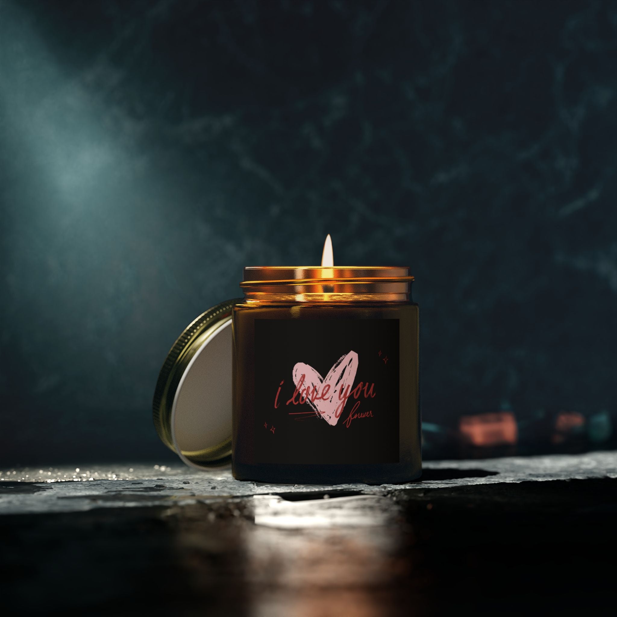 Pink Heart, Valentine's Day Candle, Scented Candles, Luxury Candles Gifts for Women, Stress Relief Luxury Aromatherapy Candles, Romantic Candle Valentines Day Gifts for Her