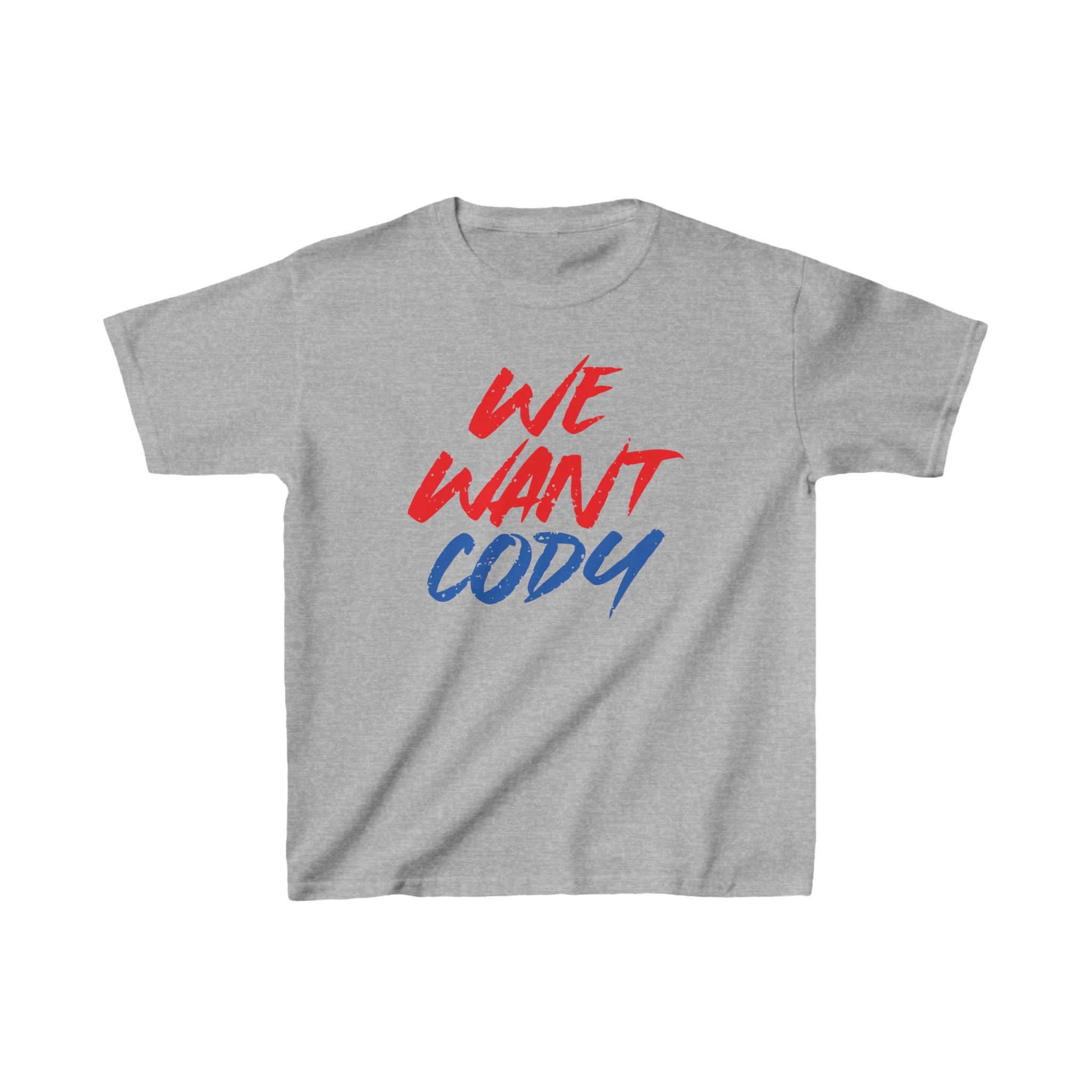 Cody Rhodes "We Want Cody" Shirt, Unisex Kids Shirt, Sports Fan T-Shirt, Best Gift for Kids,  Cotton Shirt for Kids