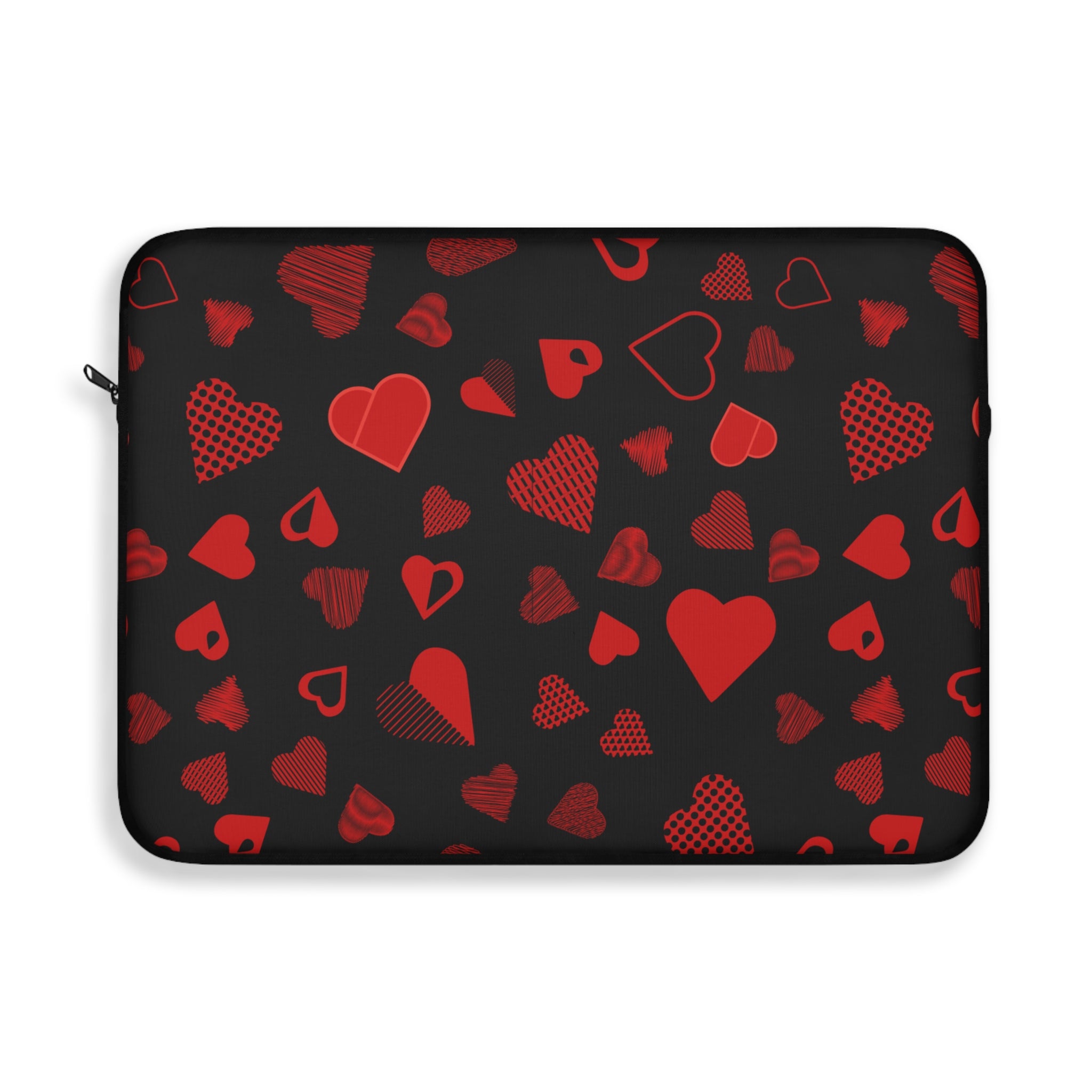 Hearts Laptop Carrying Case, Computer Sleeve | Patchwork Cottage, Laptop Sleeve - Valentine's Day Gift