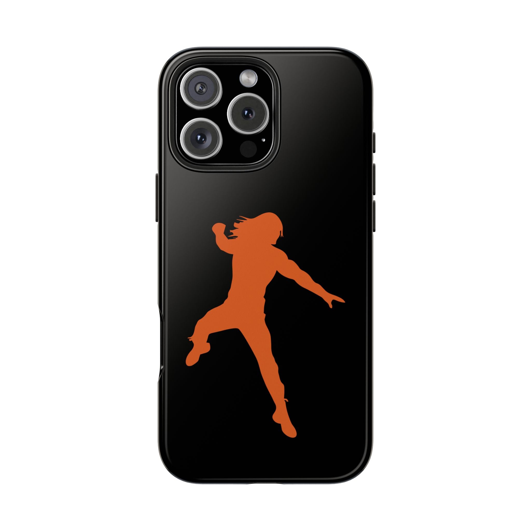 Roman Reigns Jump Orange Graphic Design, iPhone and Samsung Case Cool Graphic Sports Fan Phone Case