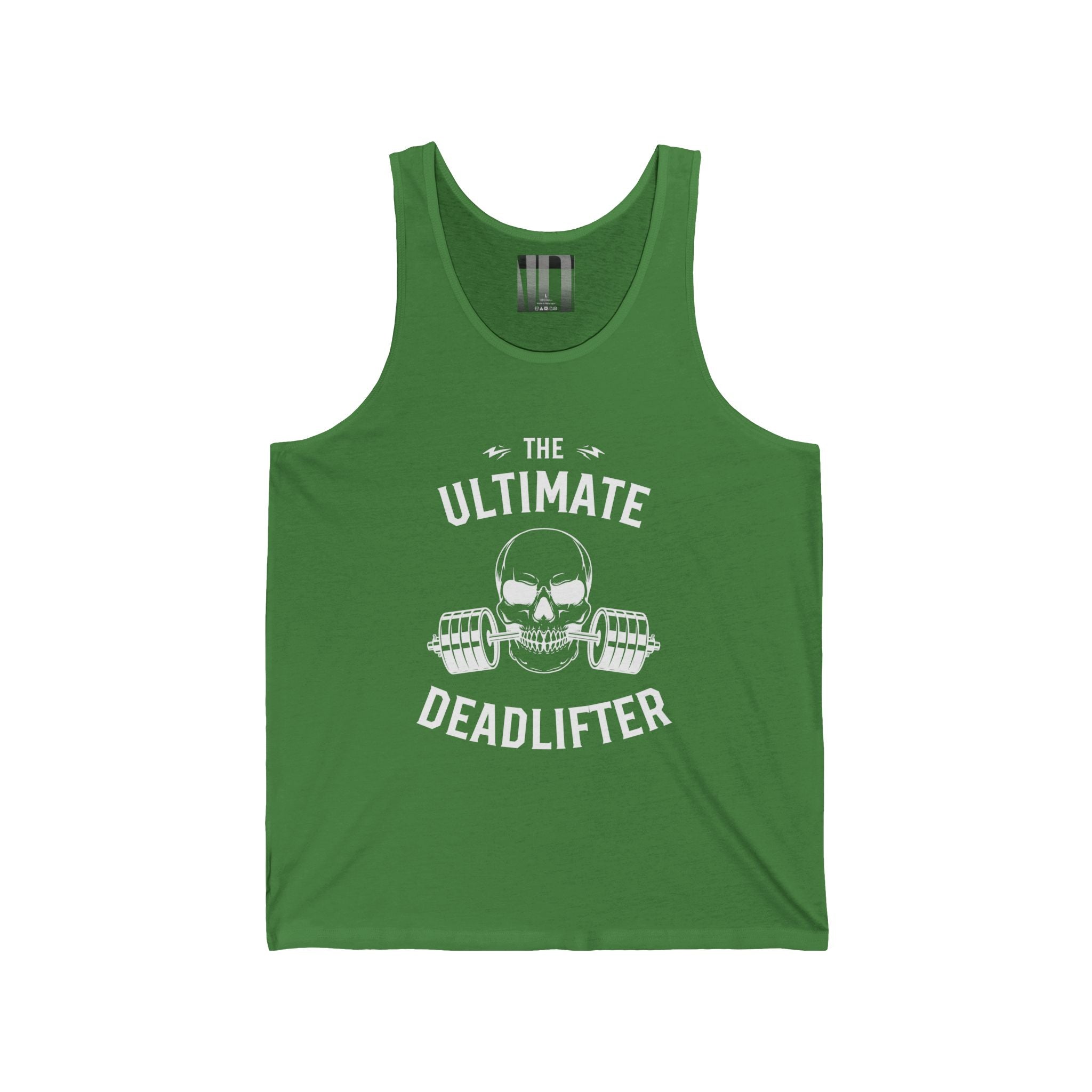 Ultimate Deadlifter White, Gym Dudes Tank Top, Workout Sleeveless Shirt, Fitness Muscle Tee, Athletic Unisex Jersey Tank, Bodybuilding Tank, Exercise Vest