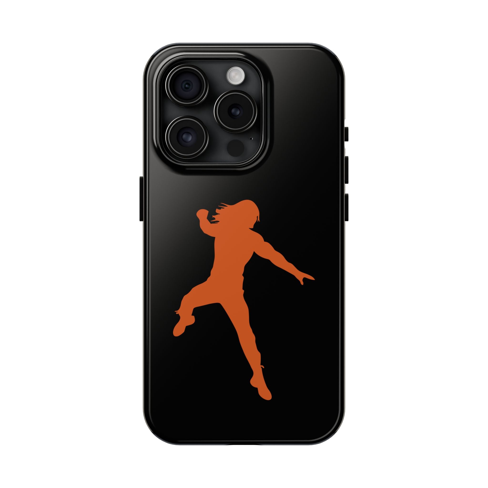 Roman Reigns Jump Orange Graphic Design, iPhone and Samsung Case Cool Graphic Sports Fan Phone Case