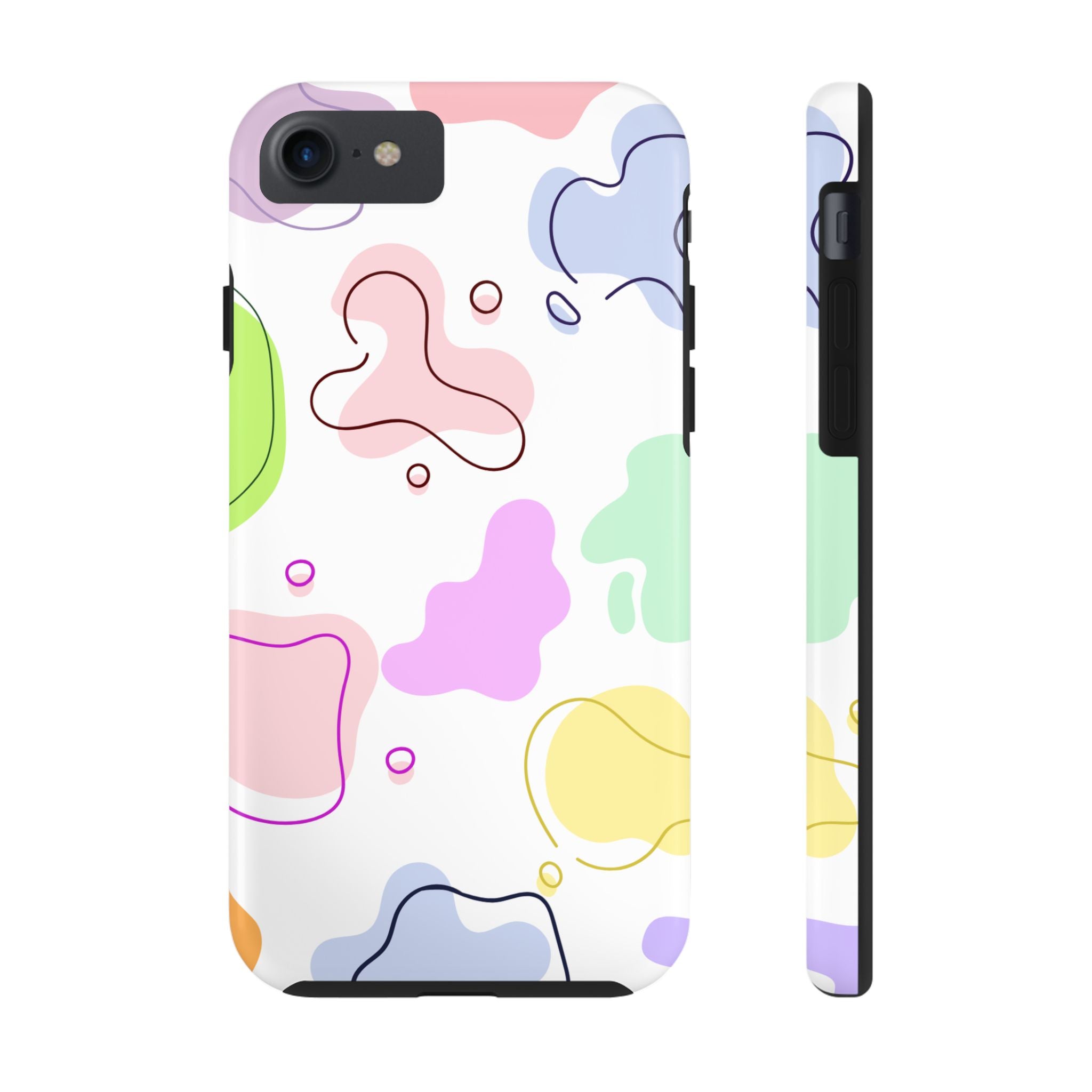 Colorful Pastel Abstract Patern, Elegant Phone Cases, Stylish Phone Covers, Chic Phone Protectors, Fashionable Case for Her, Trendy Smartphone Accessories