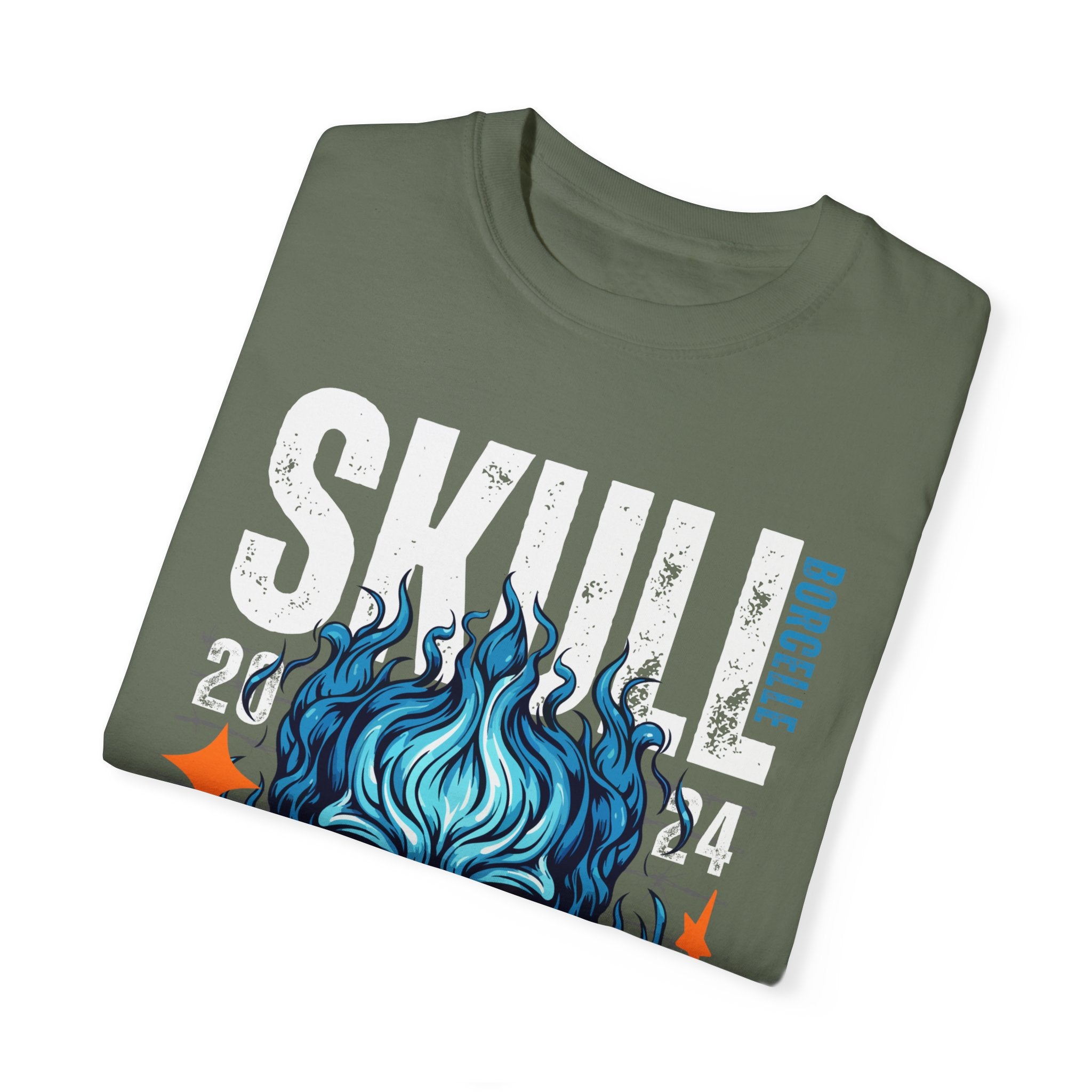 Skull Fire, Graphic Design Unisex T-shirt, Casual Cotton Outwear, Gift for Him- Gift for Her, Stylish Tee, Cool Shirt, Trendy Apparel, Comfortable Top,