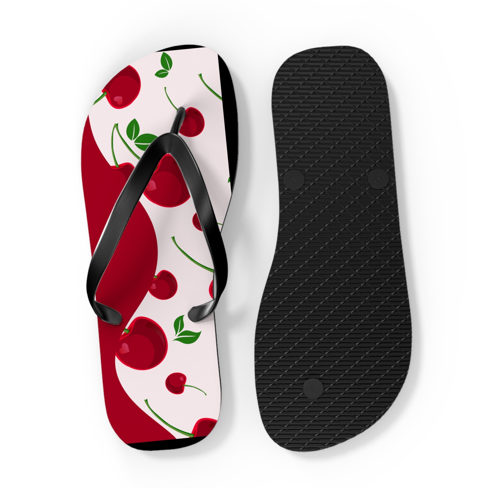 Red Cherries, Flip Flops for Women, Cute Designs, Everyday Use, Indoor Sleepers