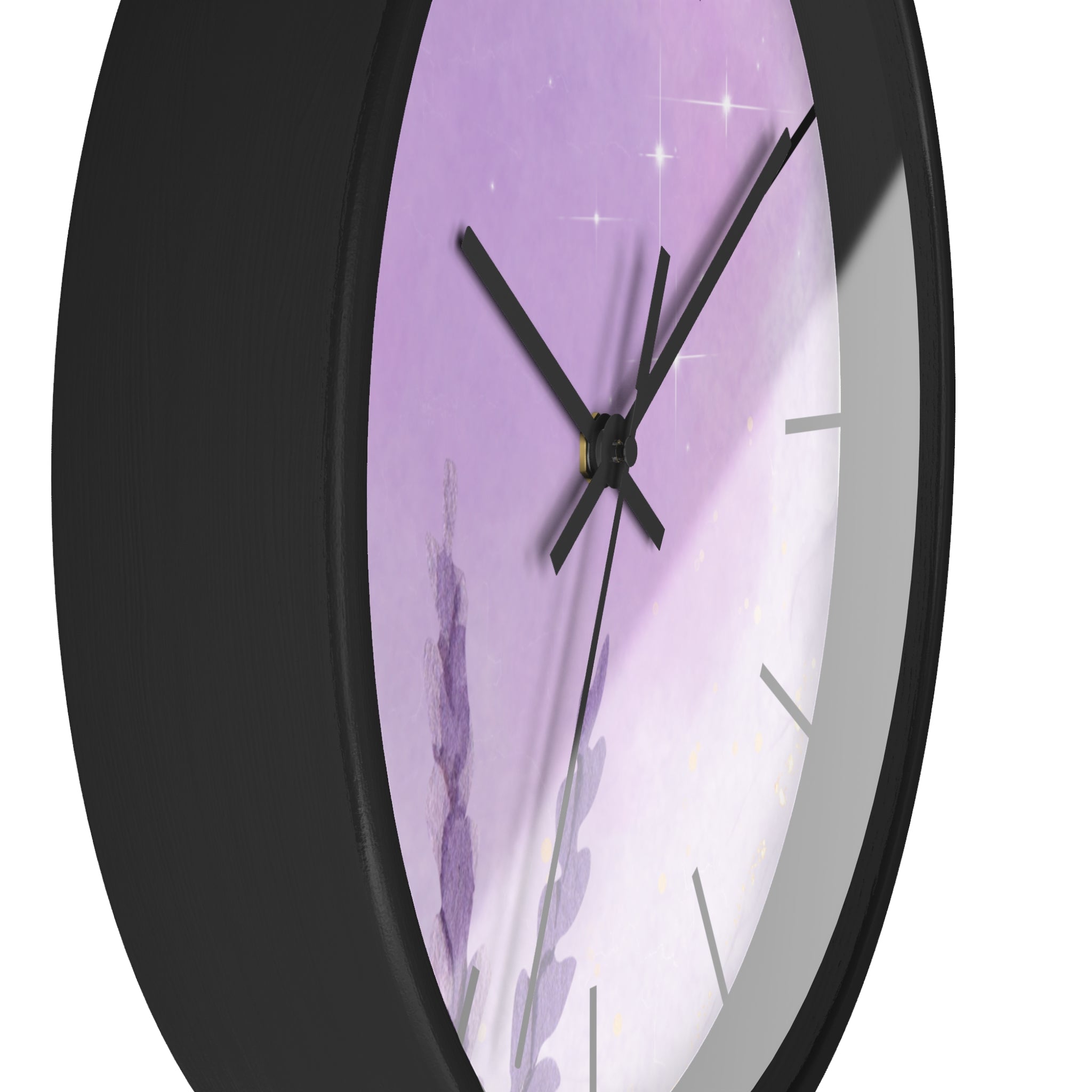 Purple Minimalist Elegant Wall Clock, Home Decor, Wall Art, Modern Decor for Home, Office, and Living Room