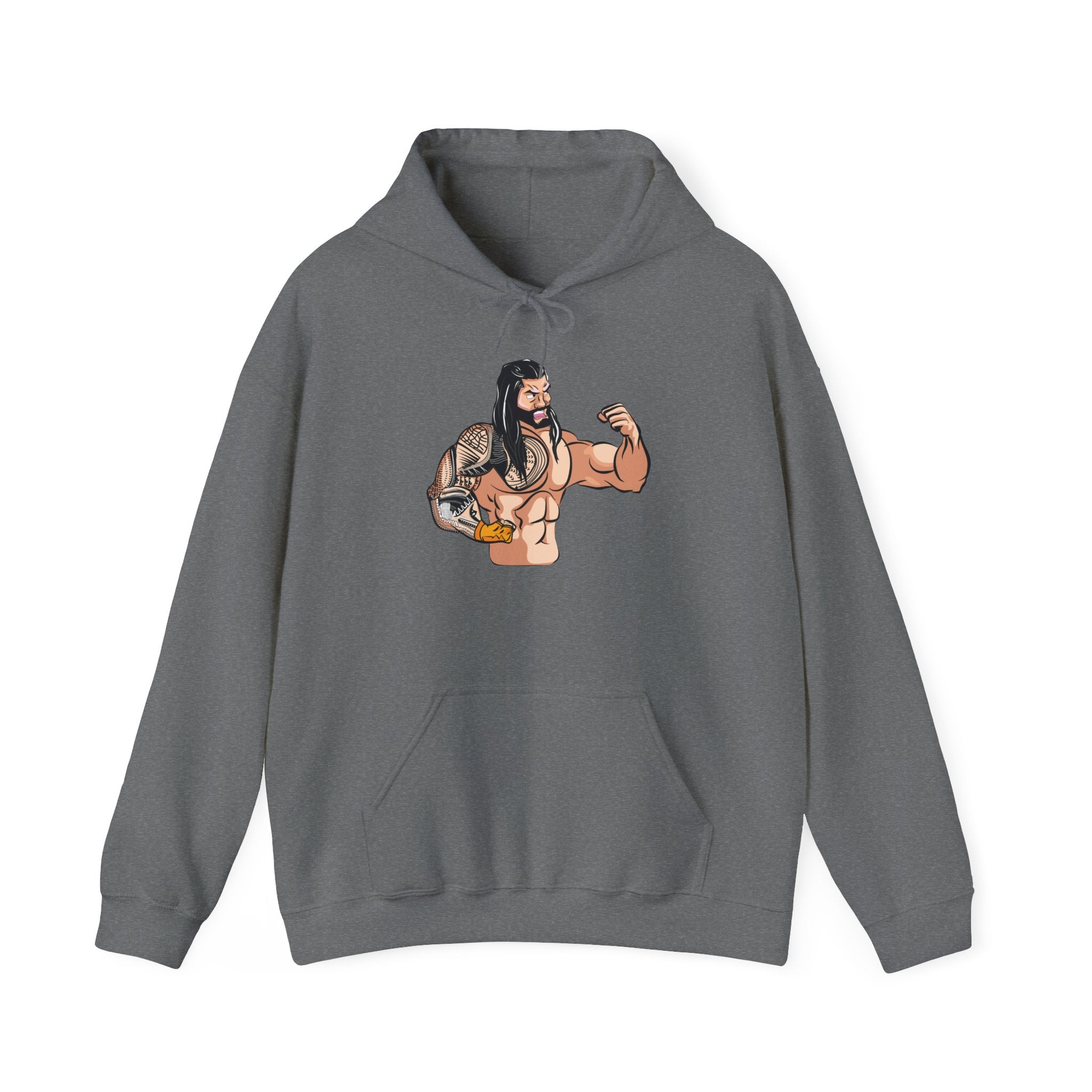 Roman Reigns Cartoon Design Hoodies, Gift for Her - Gift for Him, Sports Fan Wrestling Unisex Hooded Sweatshirt, Casual Outwear