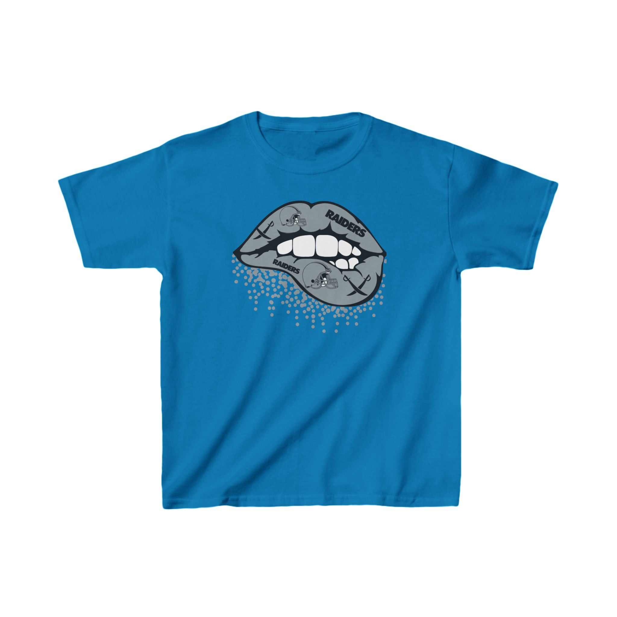 Lip Bite Raiders Shirt for Kids, Gift Fan Sports Shirt, Children Shirt Clothing, Youth Team Game Day Shirt, Unisex Shirt