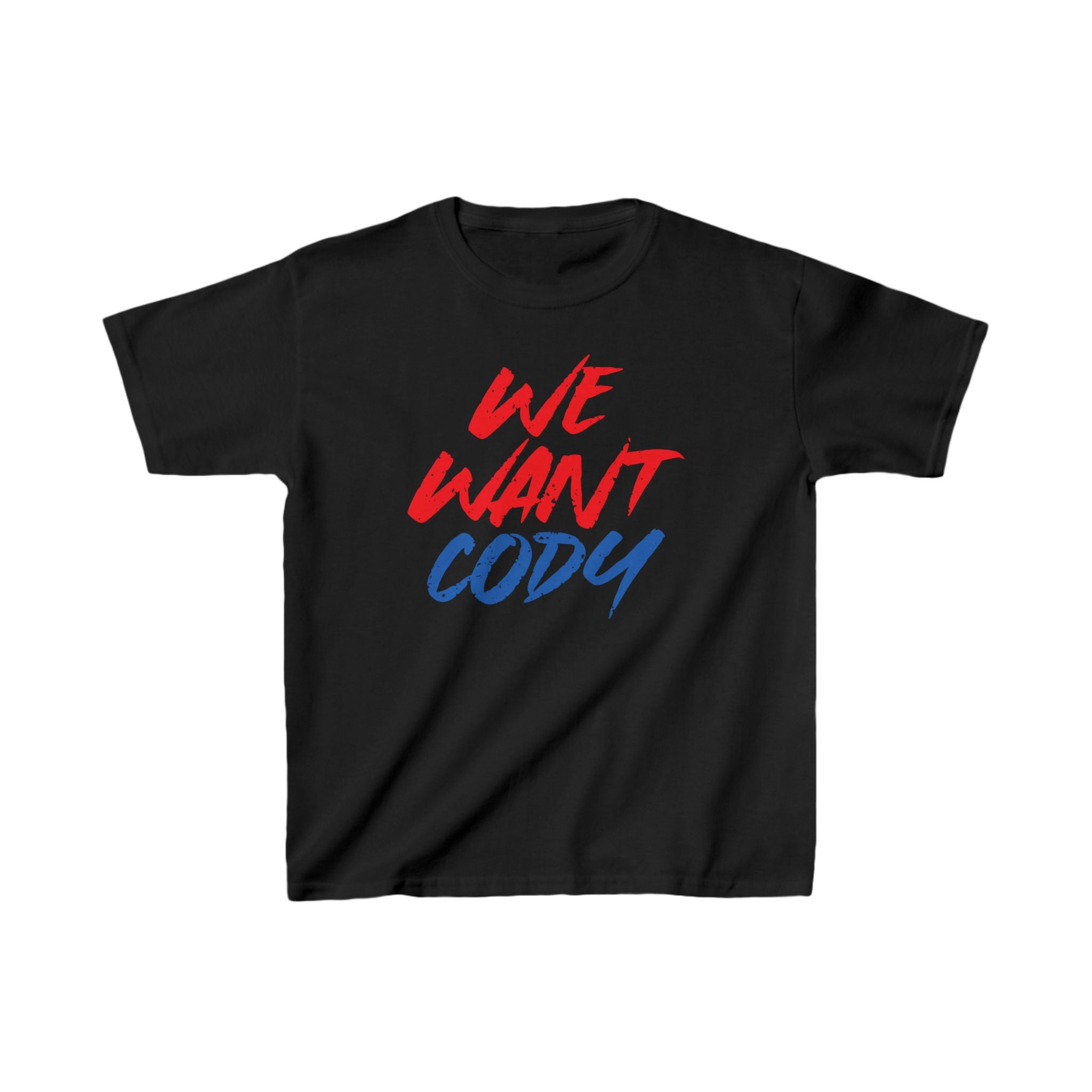 Cody Rhodes "We Want Cody" Shirt, Unisex Kids Shirt, Sports Fan T-Shirt, Best Gift for Kids,  Cotton Shirt for Kids