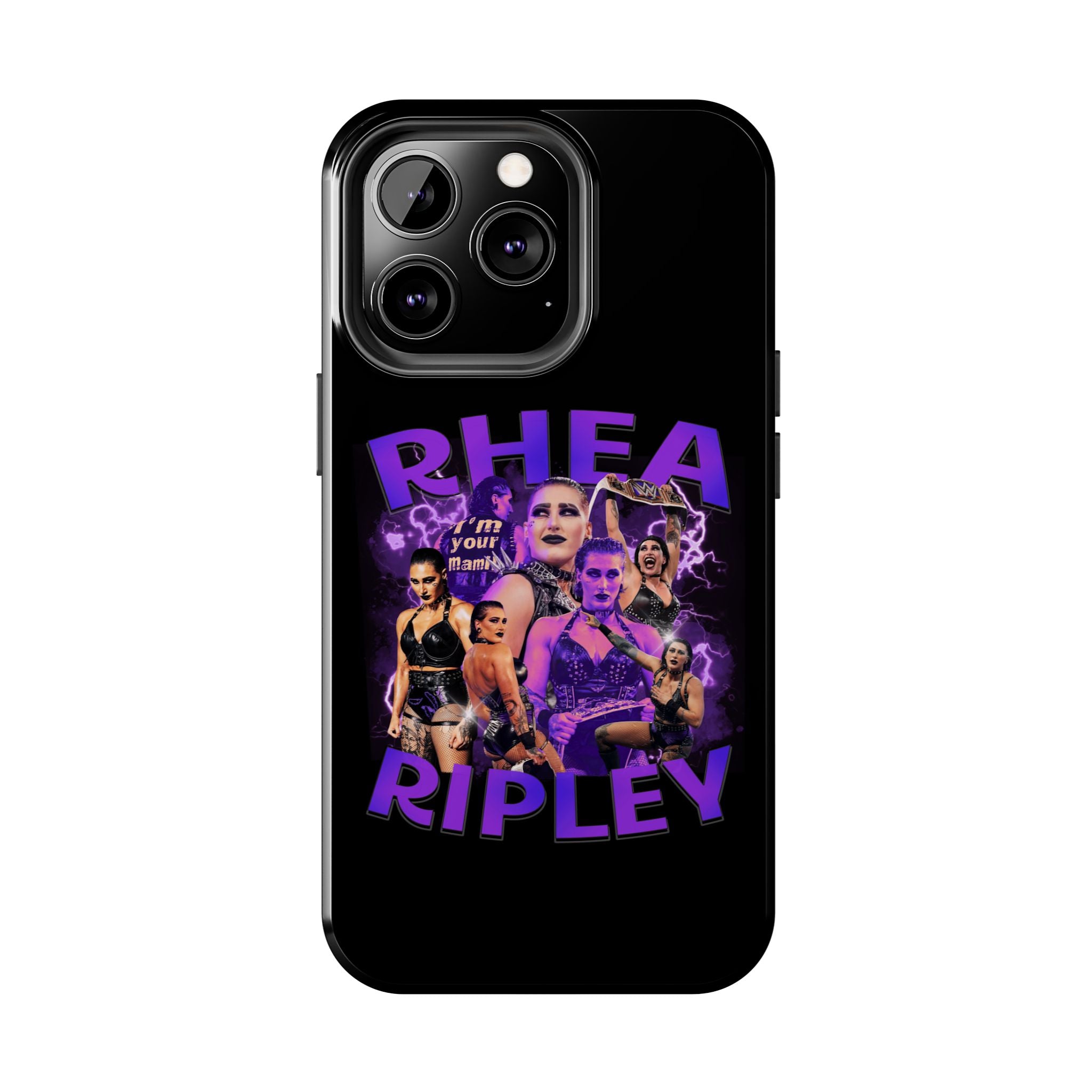 Rhea Ripley Graphic Portrait Design, iPhone and Samsung Case Cool Graphic Sports Fan Phone Case