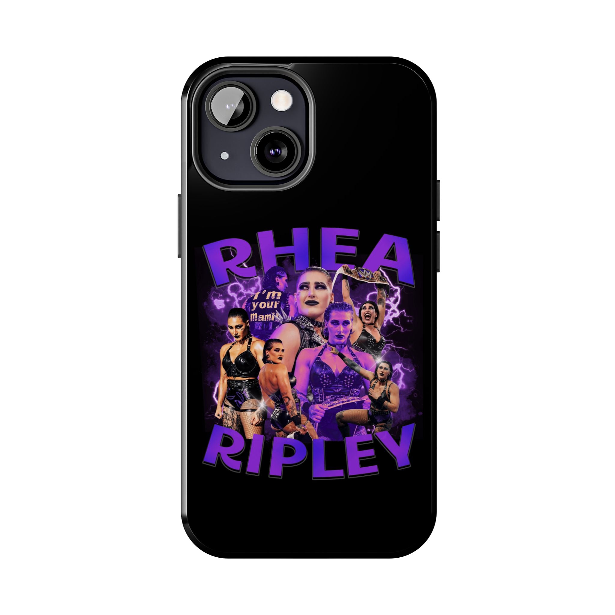 Rhea Ripley Graphic Portrait Design, iPhone and Samsung Case Cool Graphic Sports Fan Phone Case