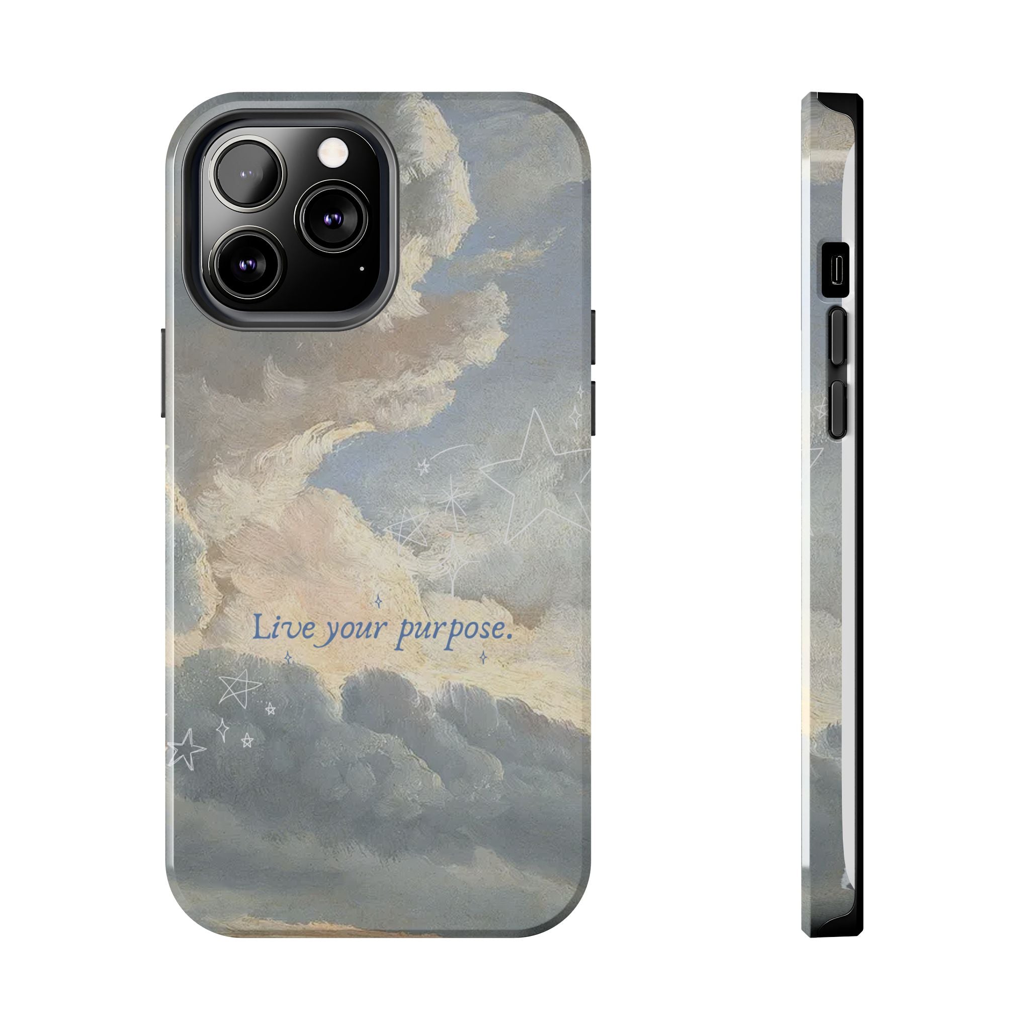 Live Your Purpose, Elegant Phone Cases, Stylish Phone Covers, Chic Phone Protectors, Fashionable Case for Her, Trendy Smartphone Accessories