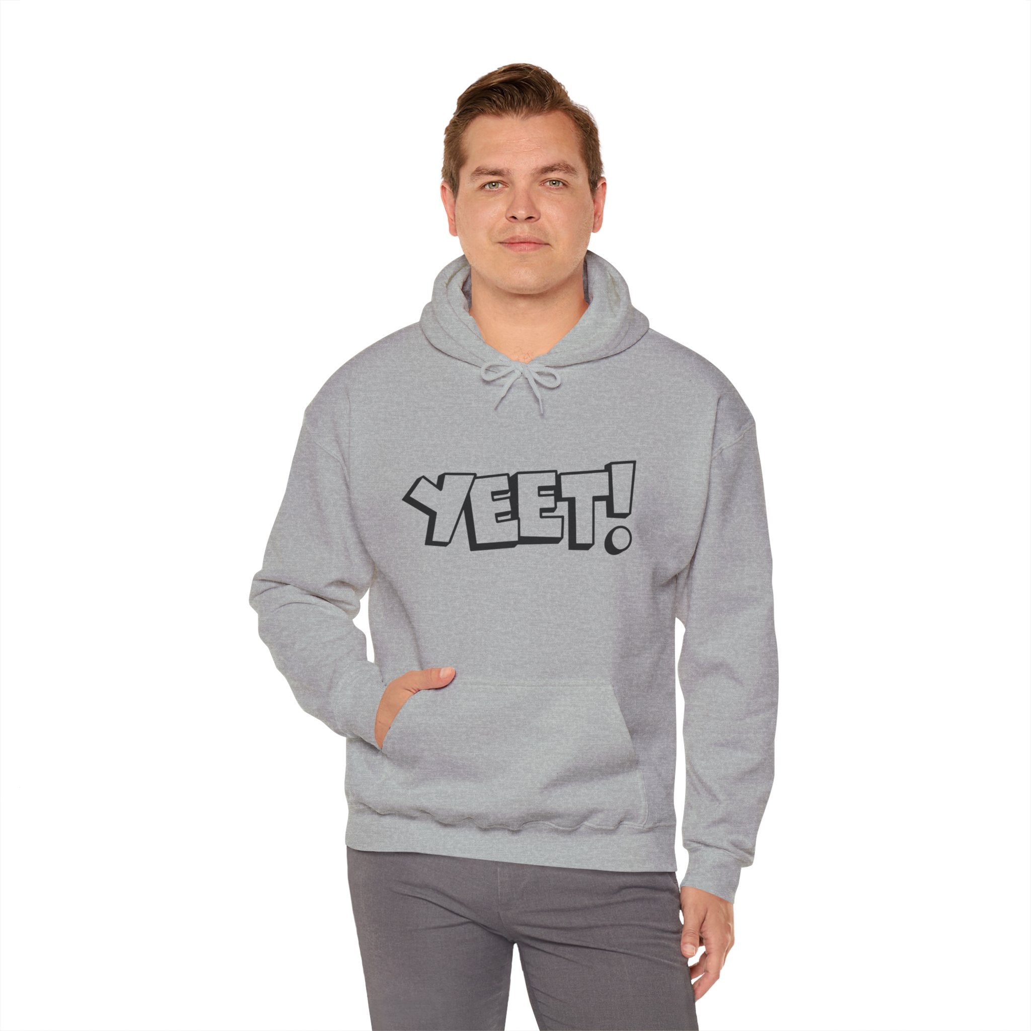 Yeet Graphic Hoodies, Gift for Her - Gift for Him, Sports Fan Wrestling Unisex Hooded Sweatshirt, Casual Outwear