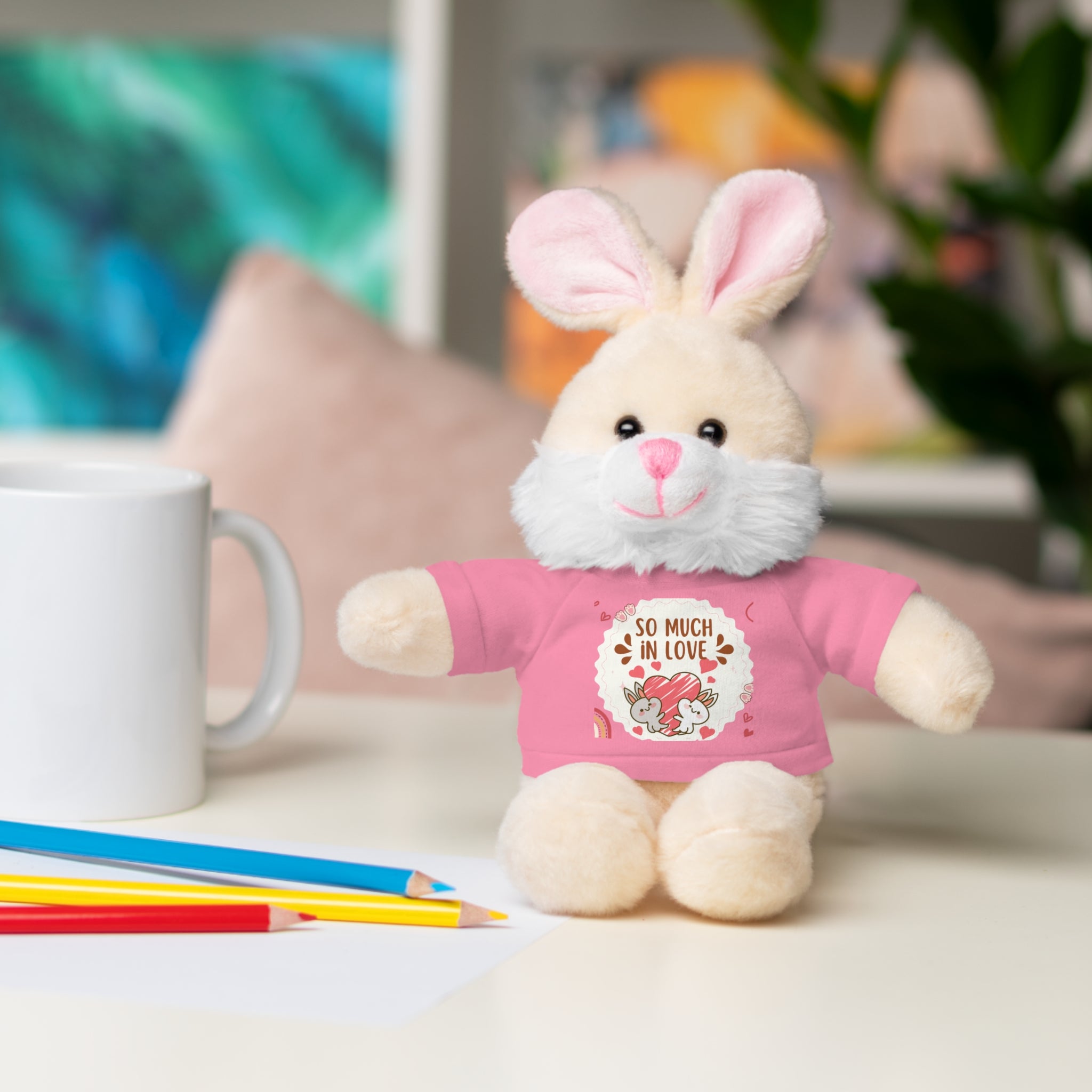 Pink Cute Sweet Love Valentines Day Gifts for Her Him, Kids Girlfriend Boyfriend Wife Mom Fiancée, Valentines Gifts for Women, Valentine's Day Teddy Bear, Funny Cute Stuffed Animal Plush Present for Birthday