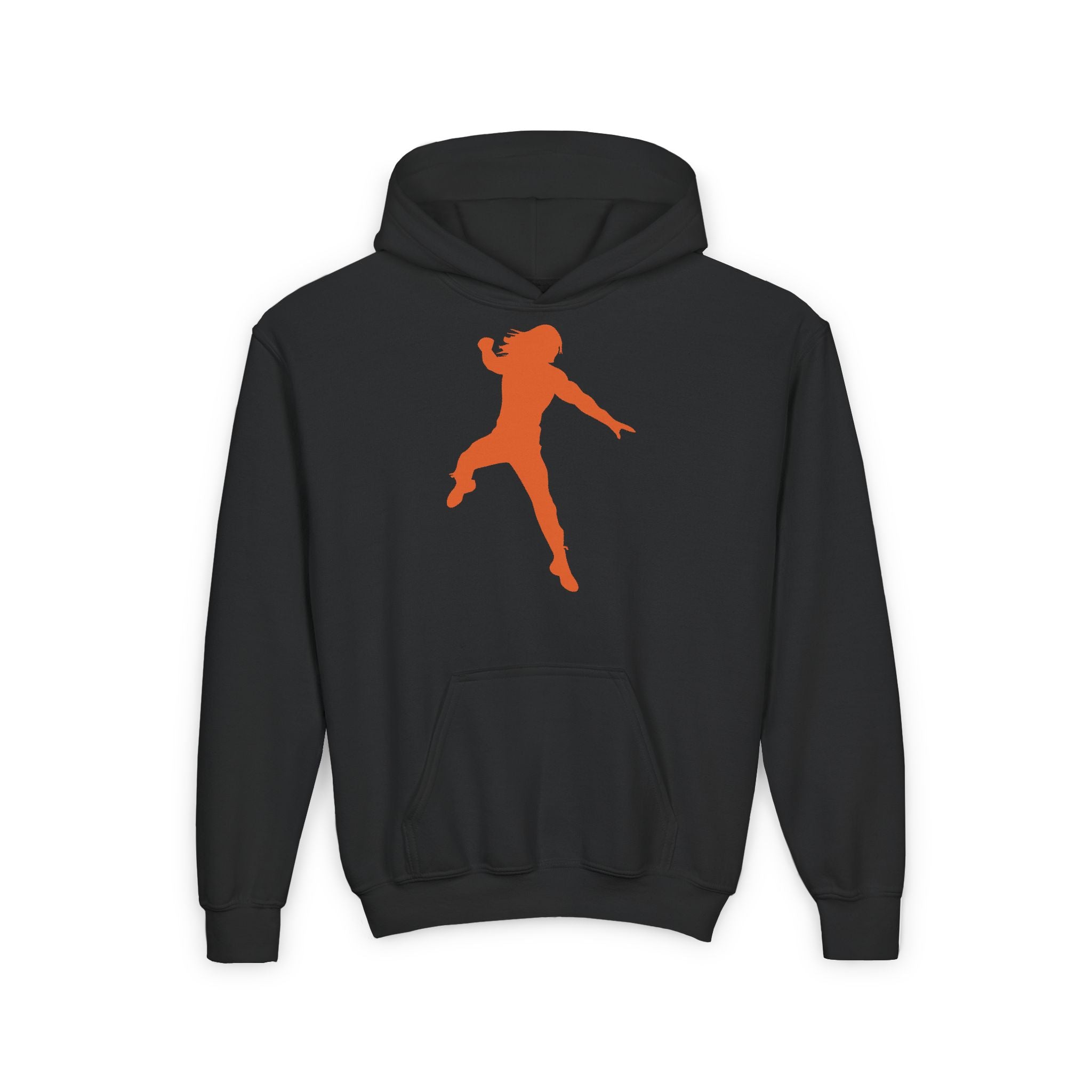 Roman Reigns Jump Orange Shirt Design, Sports Fan Kids Hoodies - Youth Heavy Blend Hooded Sweatshirt, Unisex Wrestling Fan Hoodies, Gift for Her-Him, Casual Outwear