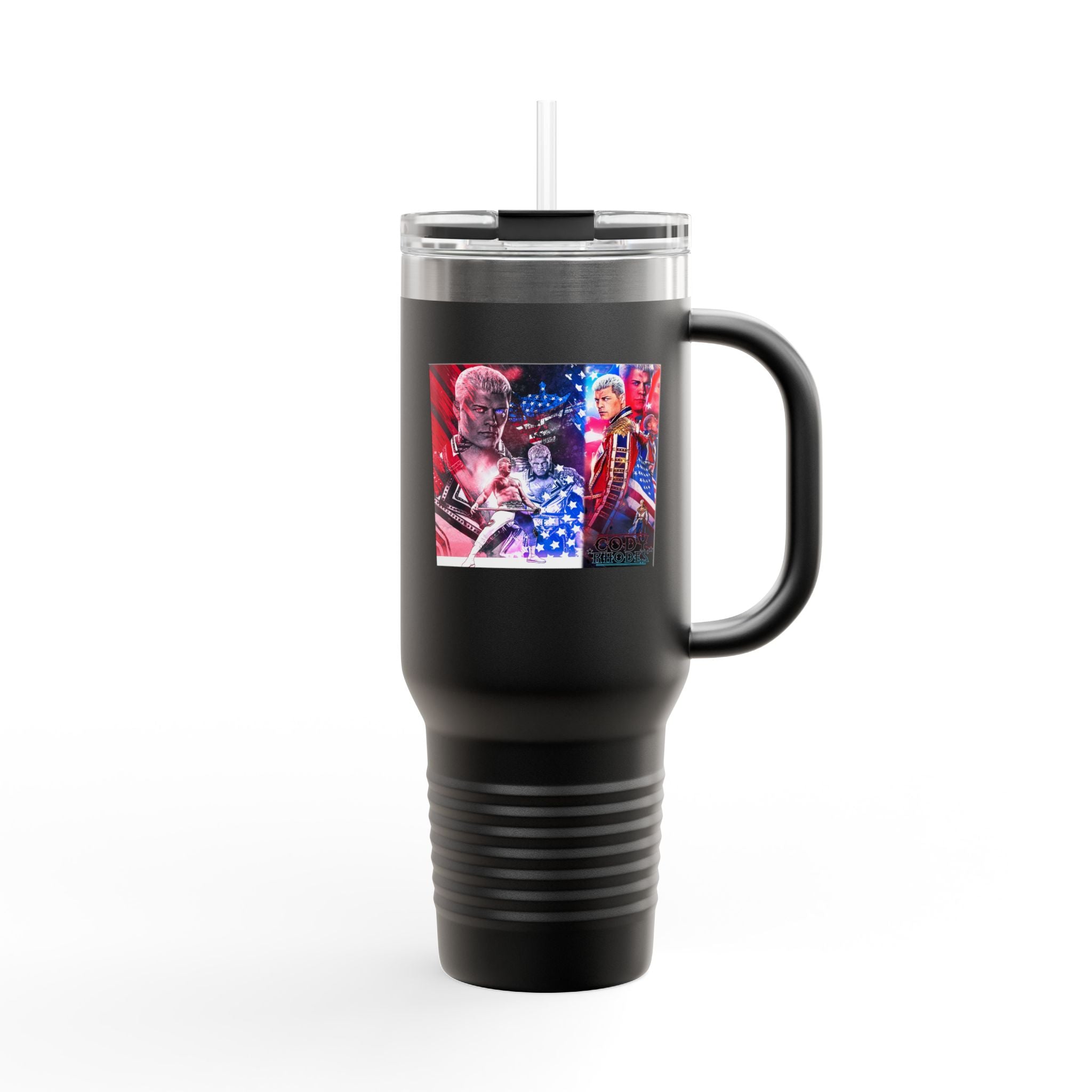 Cody Rhodes Straight Graphic Design,  Insulated Travel Mug, Gift for Her Gift for Him - 40oz, Gift for Her, Gift for Him