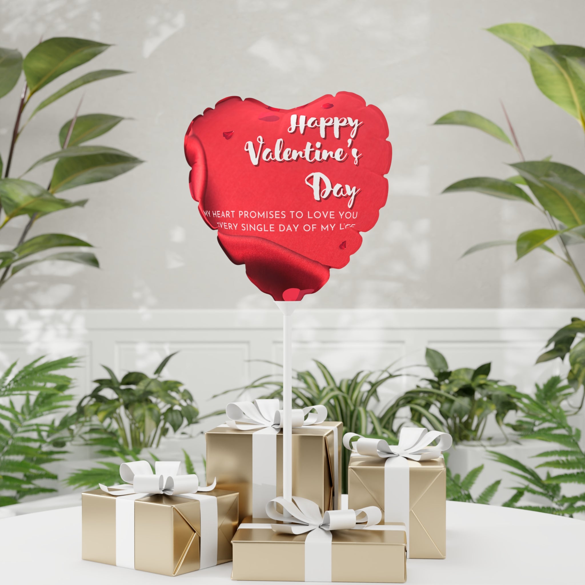 Valentine's Day Balloons, Romantic Heart-Shaped Decorations and Words, Love Party Supplies, Anniversary Celebration