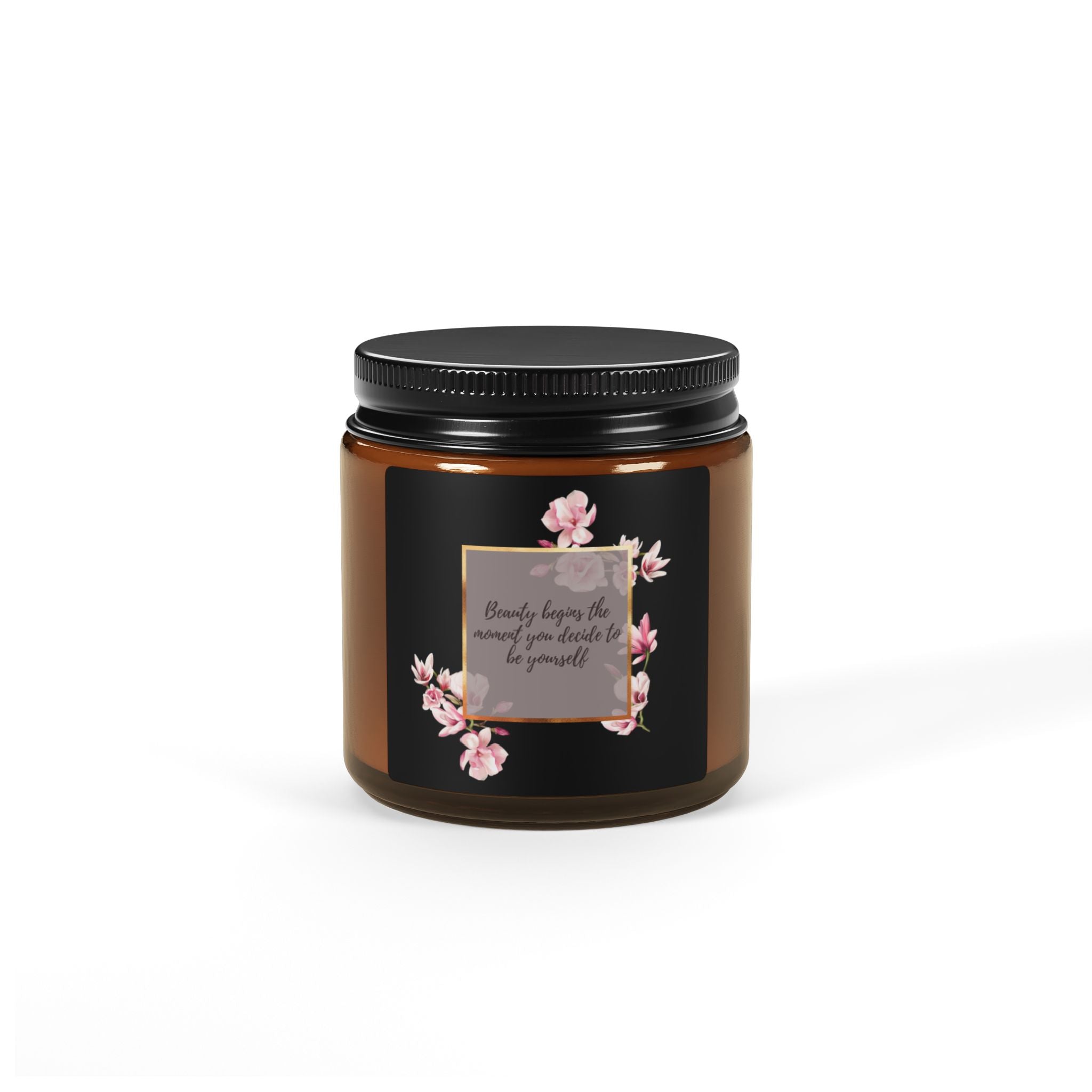 Scented Soy Candle, Beauty Within, Candle Gifts, Printed Aromatherapy Candles, Natural Wax, Strong Fragrance Long Lasting