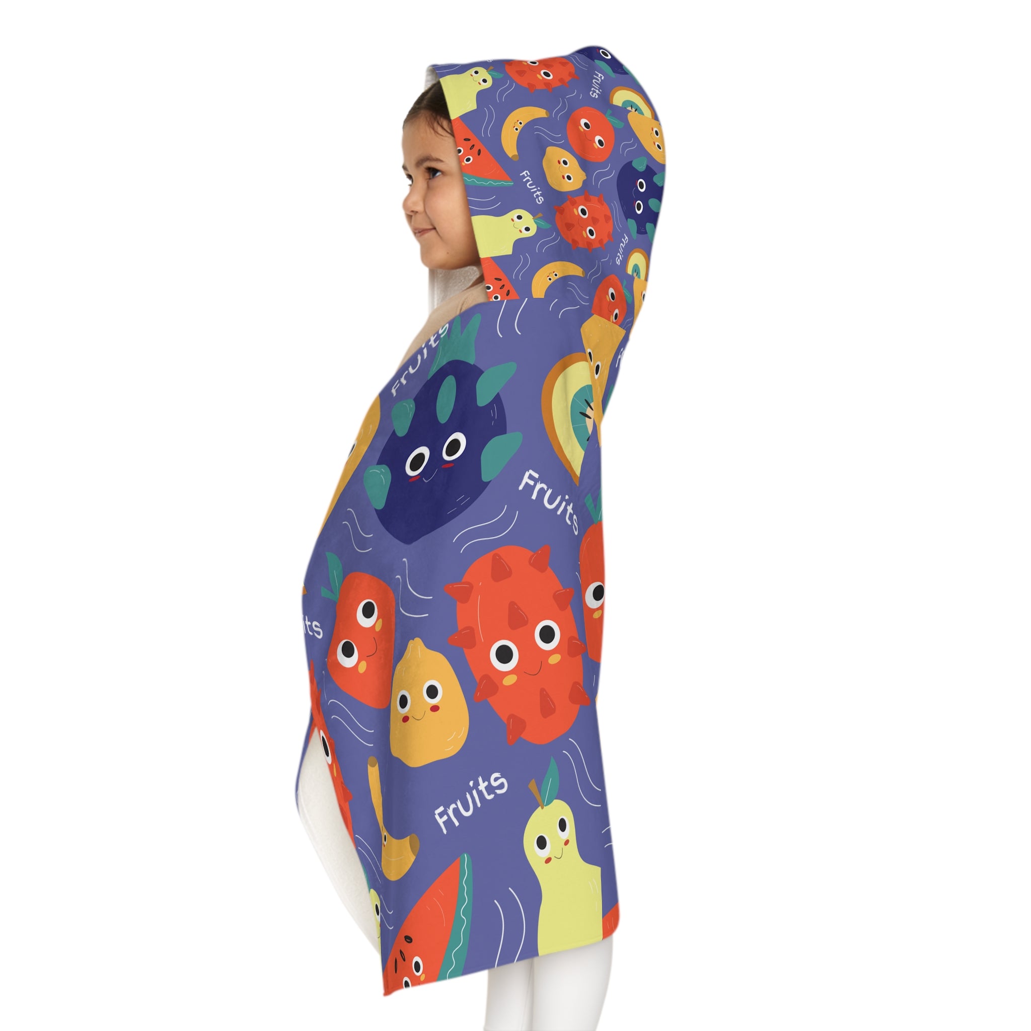 Fruit Design Hooded Towel, Cute Designs - Youth Hooded Towel