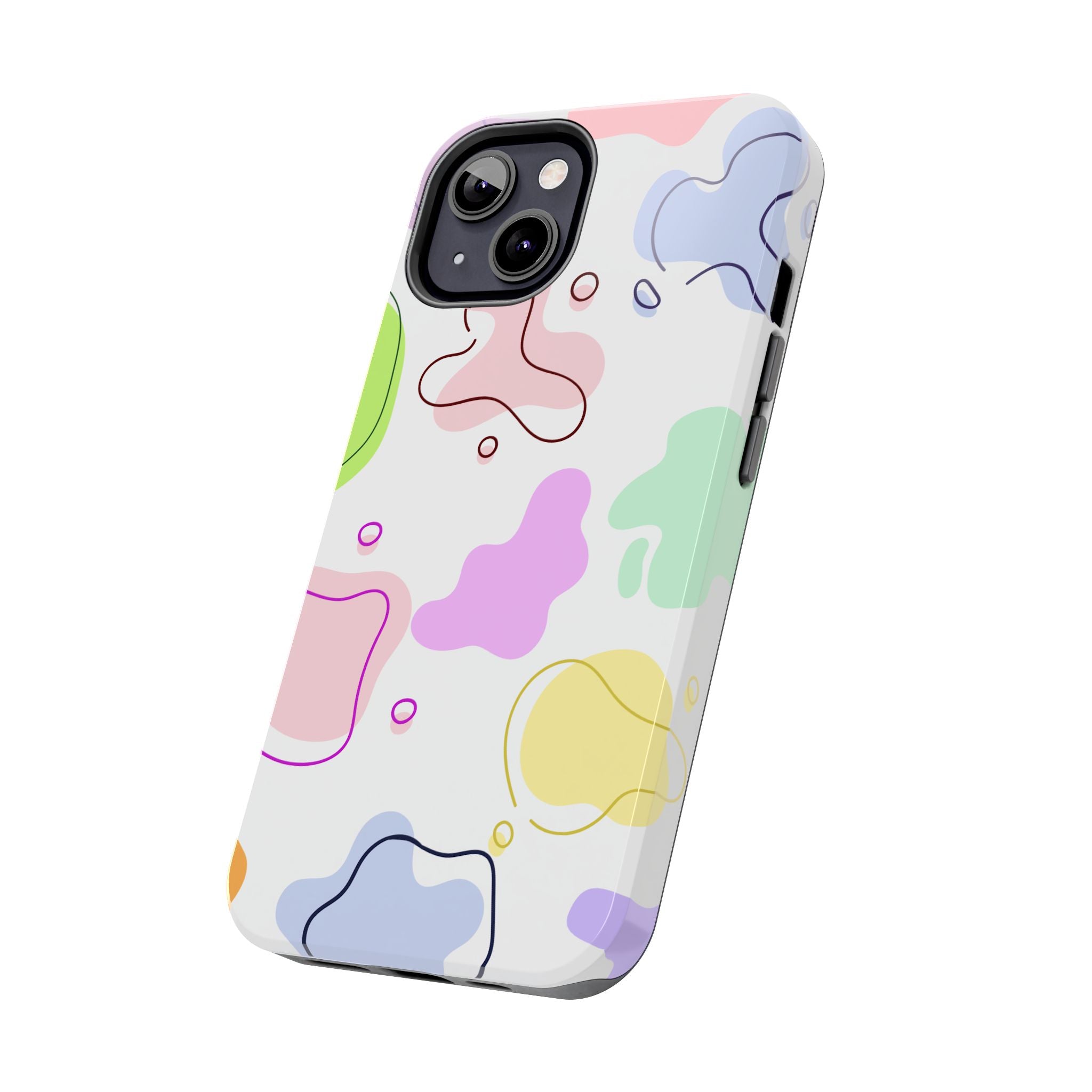 Colorful Pastel Abstract Patern, Elegant Phone Cases, Stylish Phone Covers, Chic Phone Protectors, Fashionable Case for Her, Trendy Smartphone Accessories