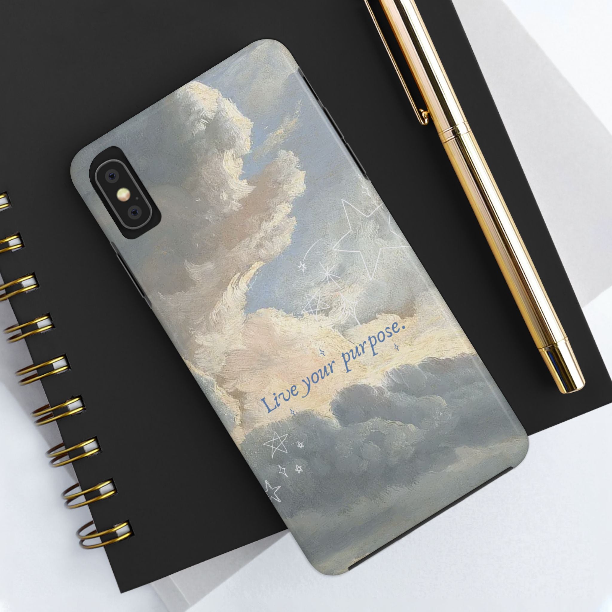 Live Your Purpose, Elegant Phone Cases, Stylish Phone Covers, Chic Phone Protectors, Fashionable Case for Her, Trendy Smartphone Accessories