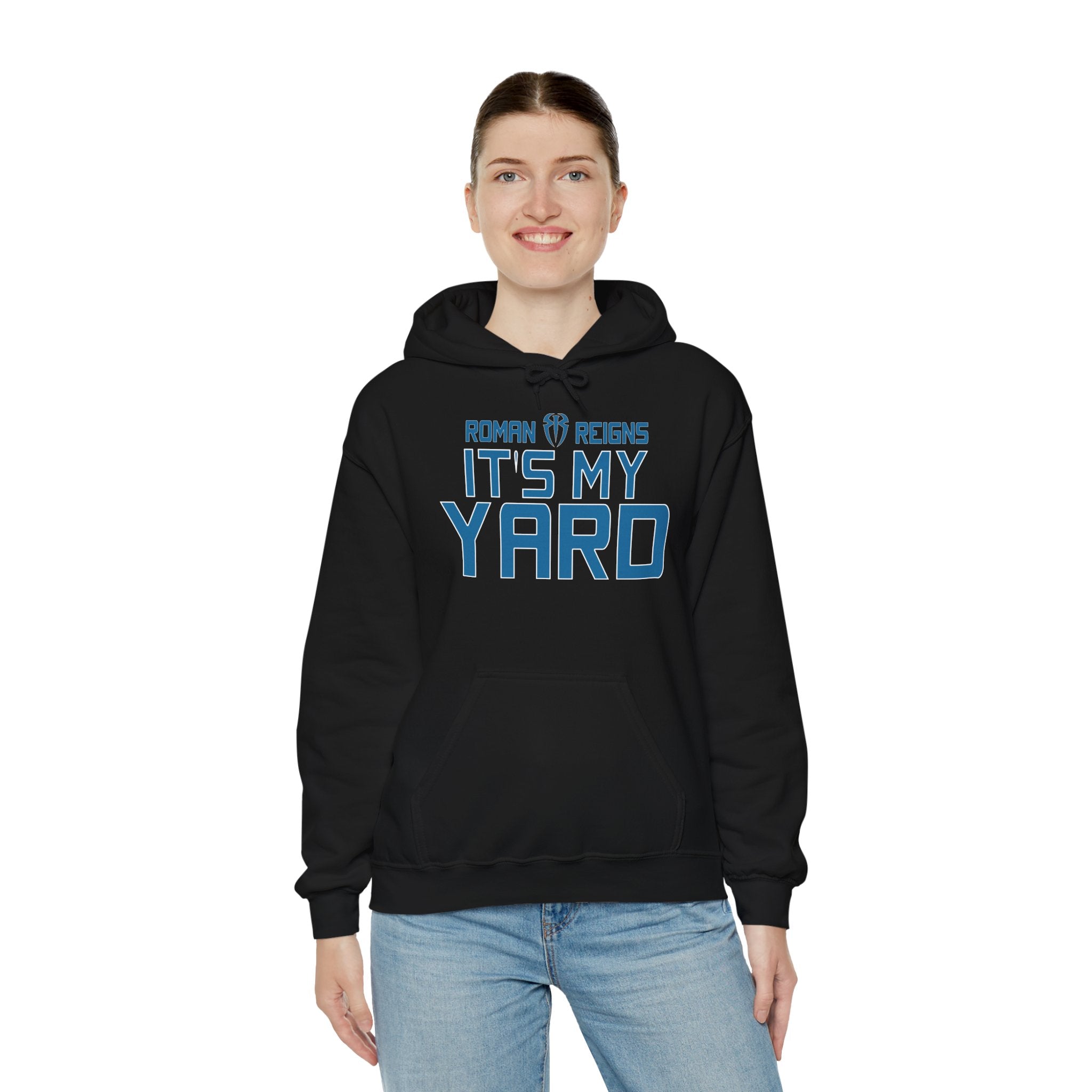 It's My Yard Roman Reigns Design Hoodies, Gift for Her - Gift for Him, Sports Fan Wrestling Unisex Hooded Sweatshirt, Casual Outwear