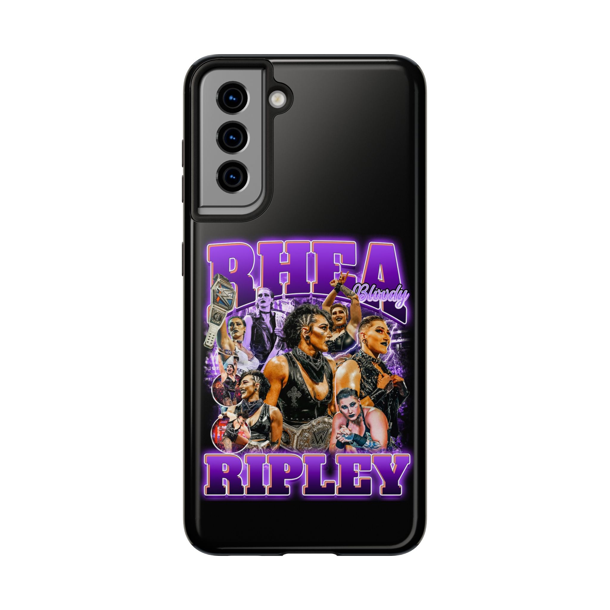 Rhea Ripley Graphic Portrait Design, iPhone and Samsung Case Cool Graphic Sports Fan Phone Case