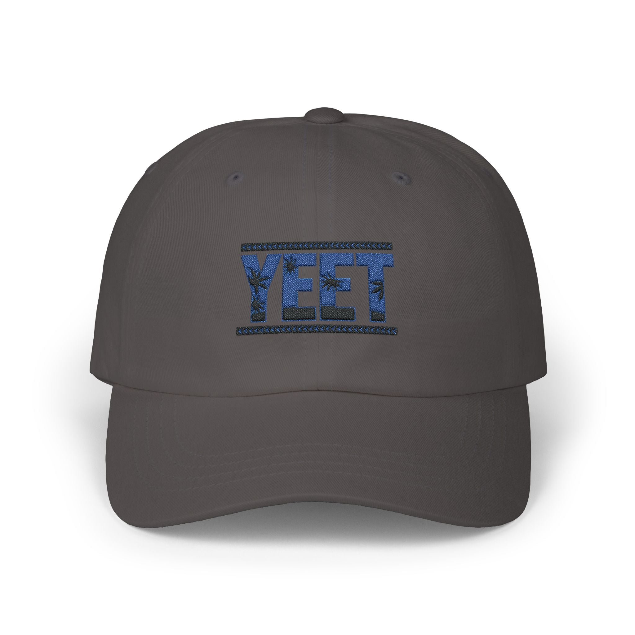 Yeet Blue-Black Graphic Text Design, Sports Fan, Wrestling Dad Cap for Her and Him - Unisex Classic