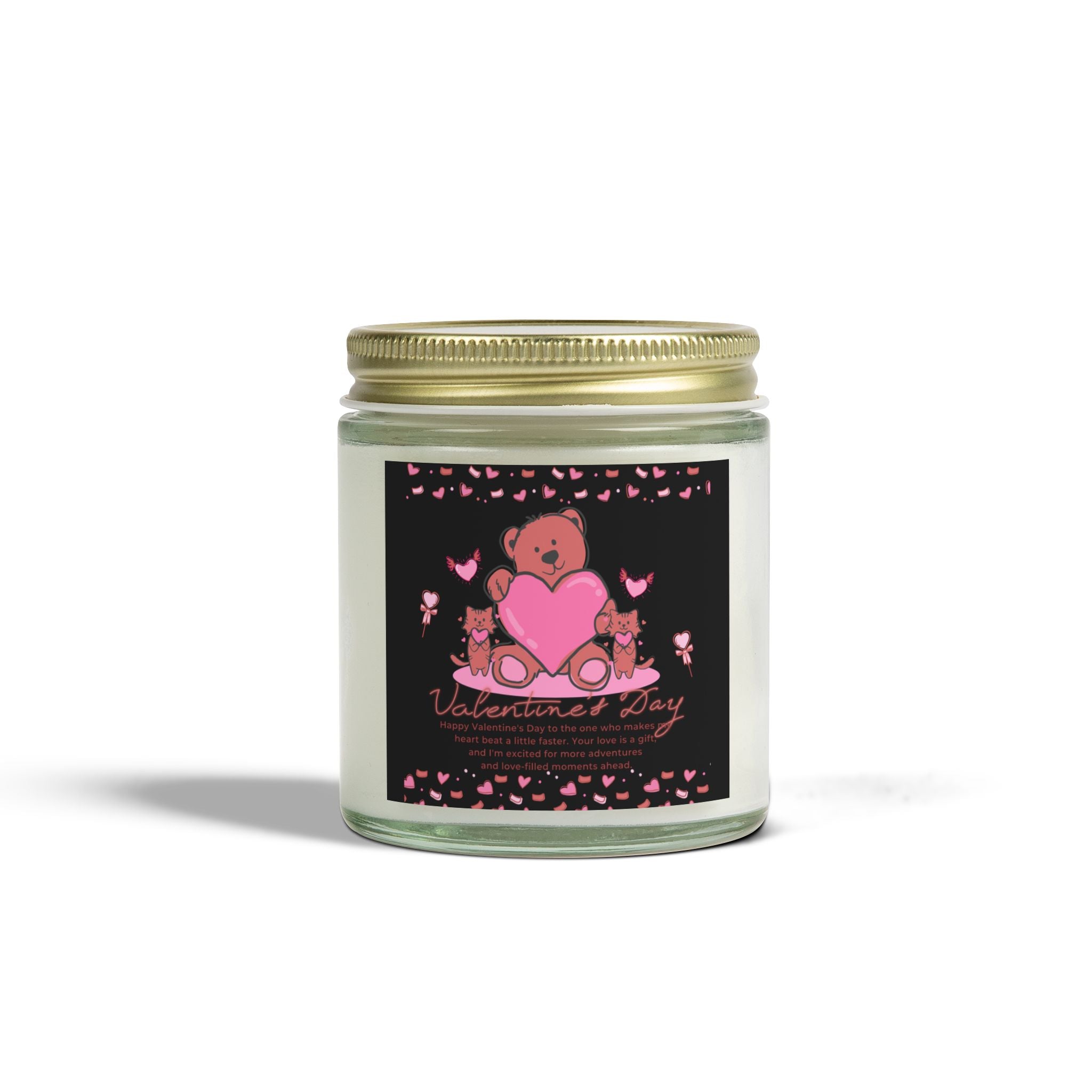 Cat Love, Valentine's Day Candle, Scented Candles, Luxury Candles Gifts for Women, Stress Relief Luxury Aromatherapy Candles, Romantic Candle Valentines Day Gifts for Her