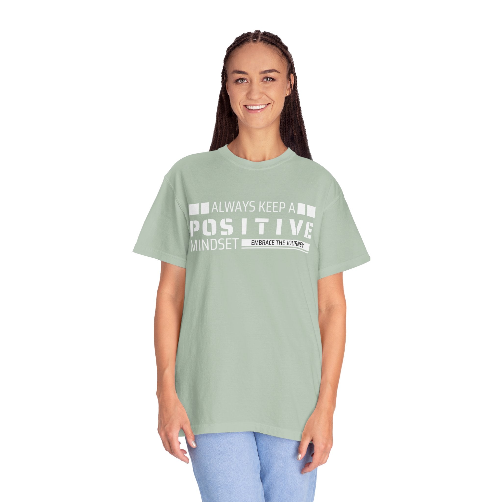 Always Keep A Positive Mindset, Graphic Design Unisex T-shirt, Casual Cotton Outwear, Gift for Him- Gift for Her, Stylish Tee, Cool Shirt, Trendy Apparel, Comfortable Top,