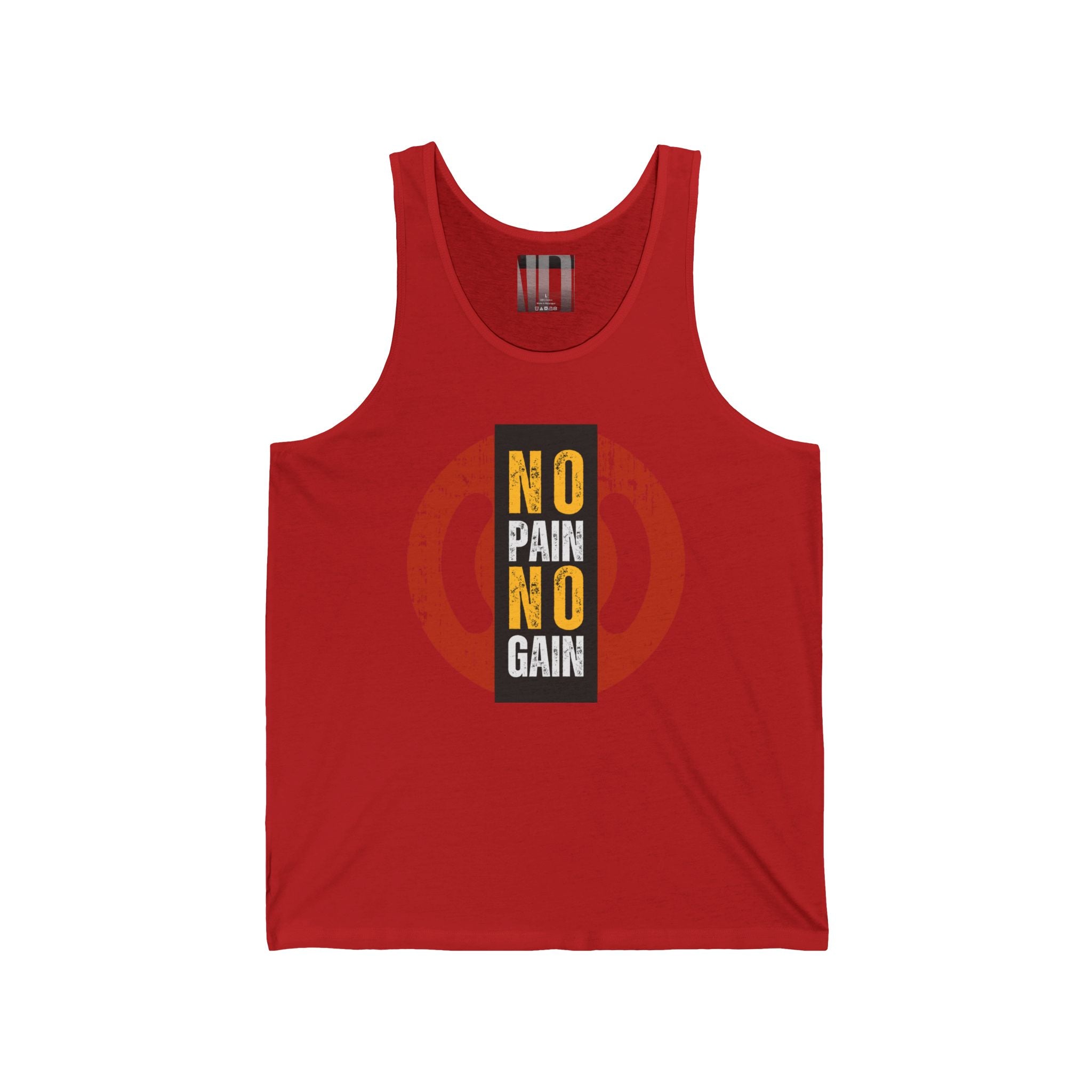 No Pain No Gain, Gym Dudes Tank Top, Workout Sleeveless Shirt, Fitness Muscle Tee, Athletic Unisex Jersey Tank, Bodybuilding Tank, Exercise Vest