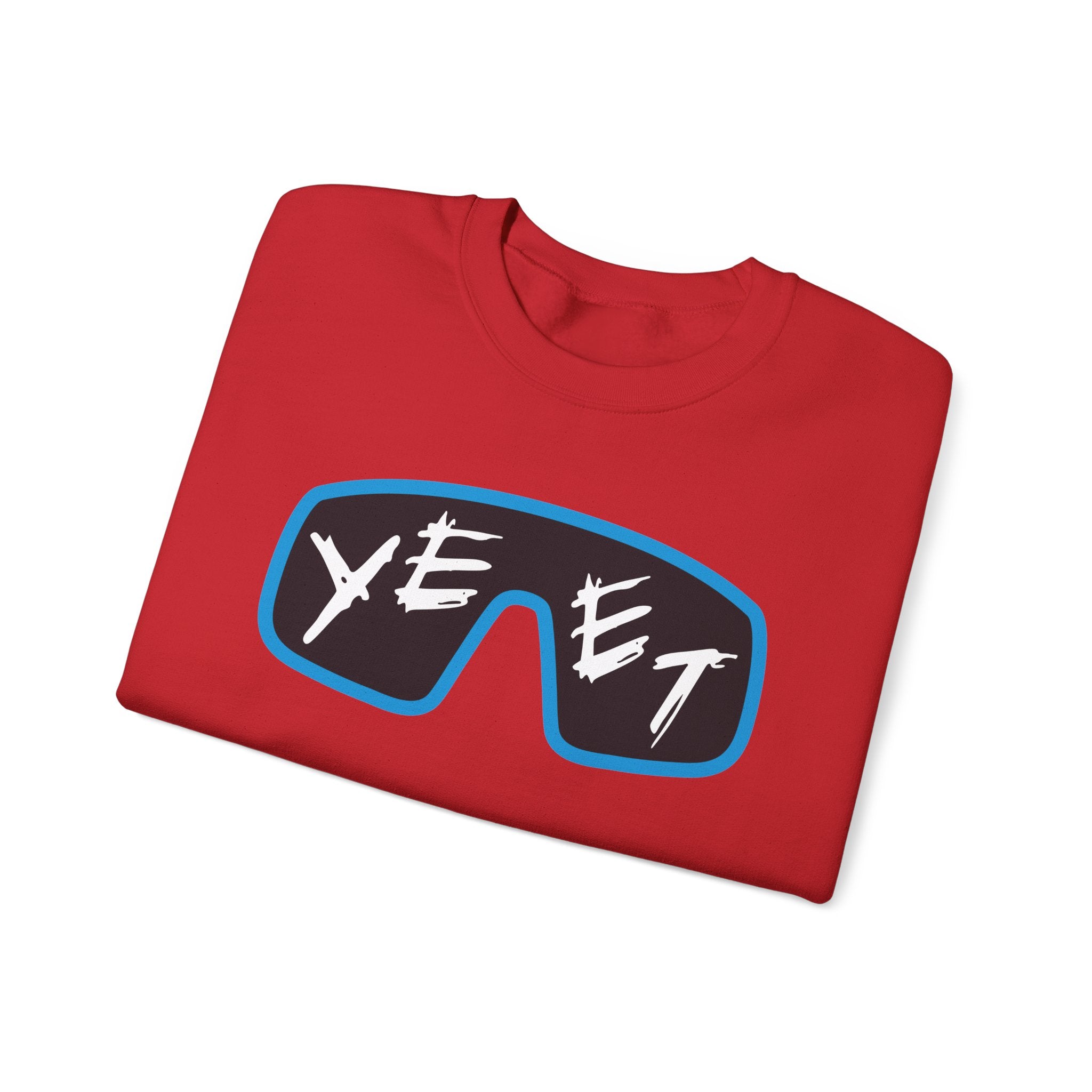 Yeet Glasses Sweatshirt, Wrestling Fan Unisex Sweatshirt - Gift for Him or Her, Casual Outwear, Heavy Blend Crewneck Sweatshirt