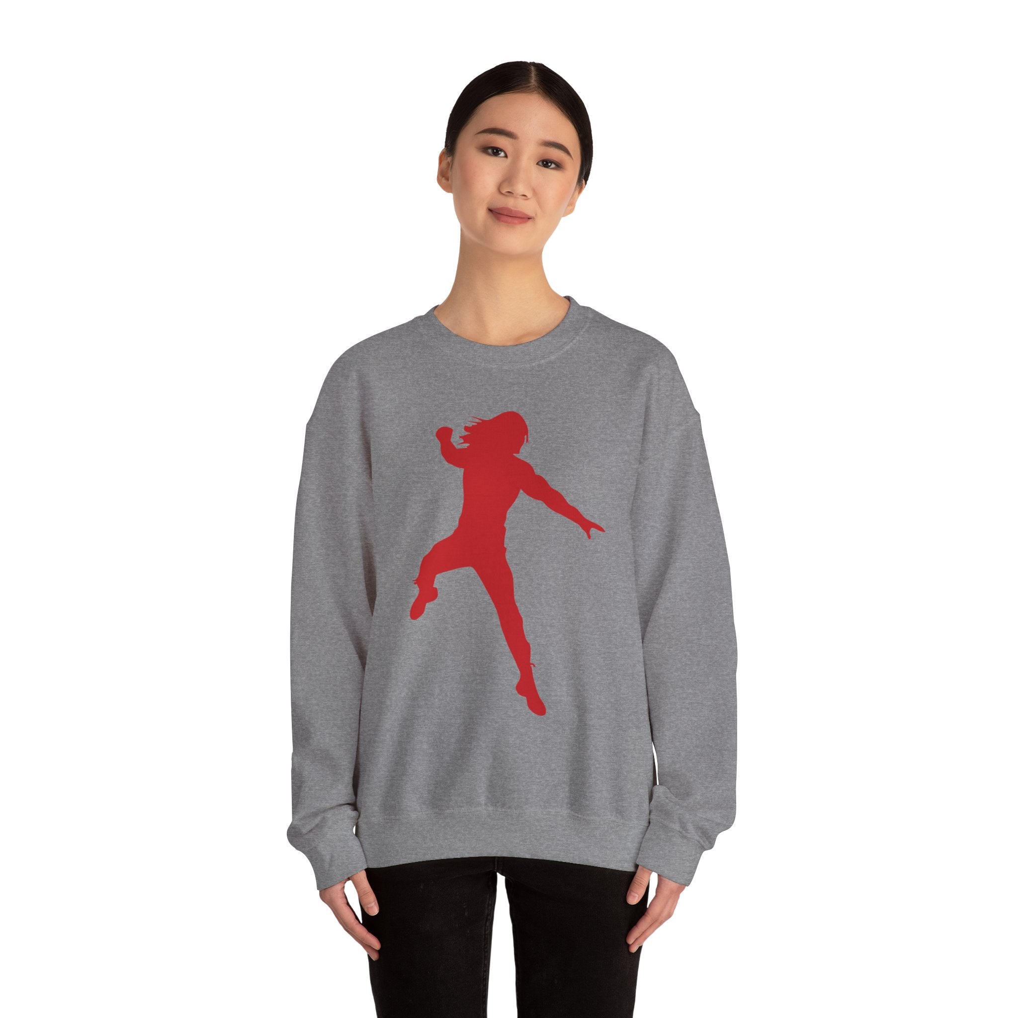 Roman Reigns Red Design, Wrestling Fan Unisex Sweatshirt - Gift for Him or Her, Casual Outwear, Graphic Design, Heavy Blend Crewneck Sweatshirt